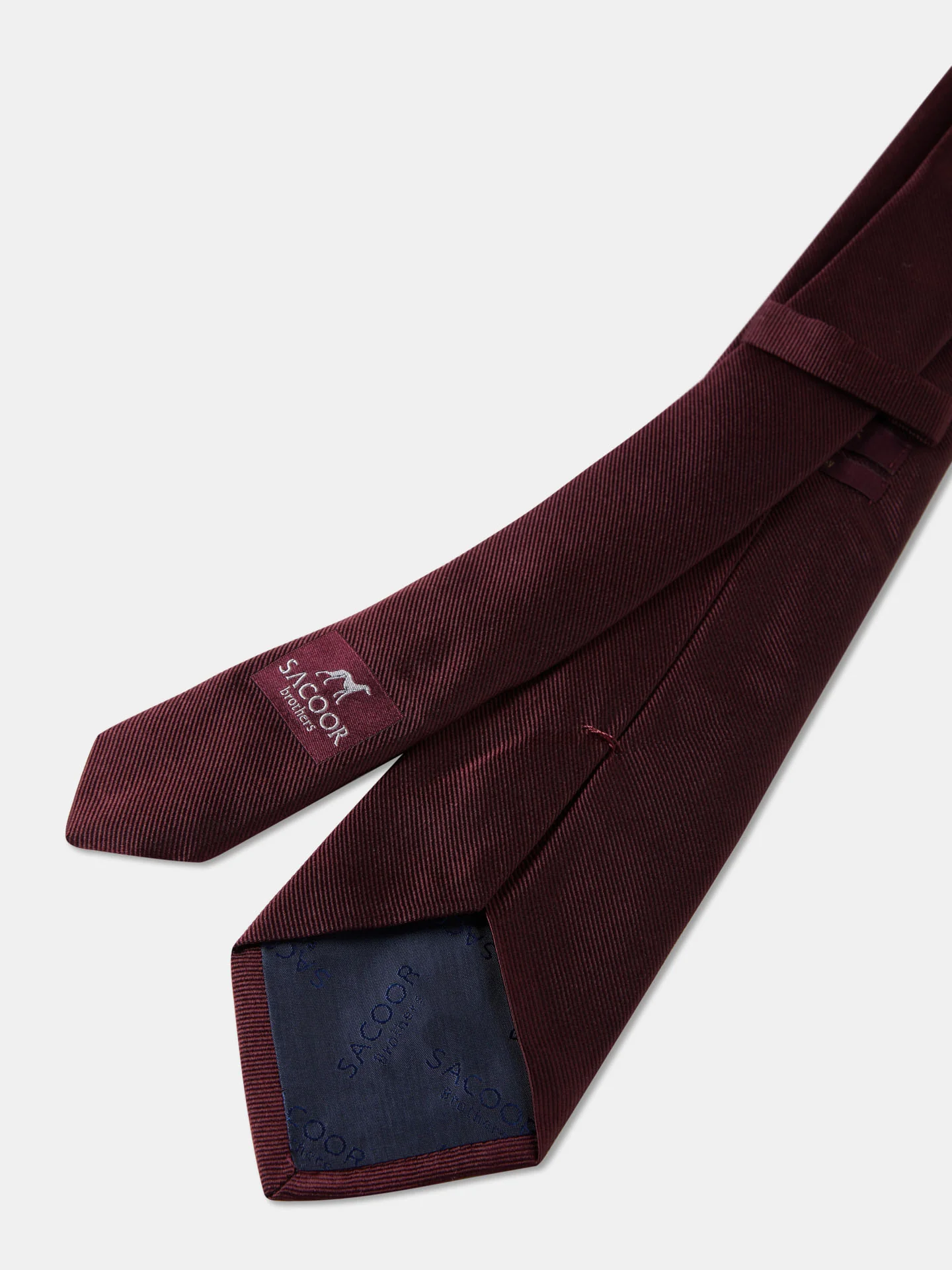 Semi Plain Tie 100% Silk 8cm - Image 2