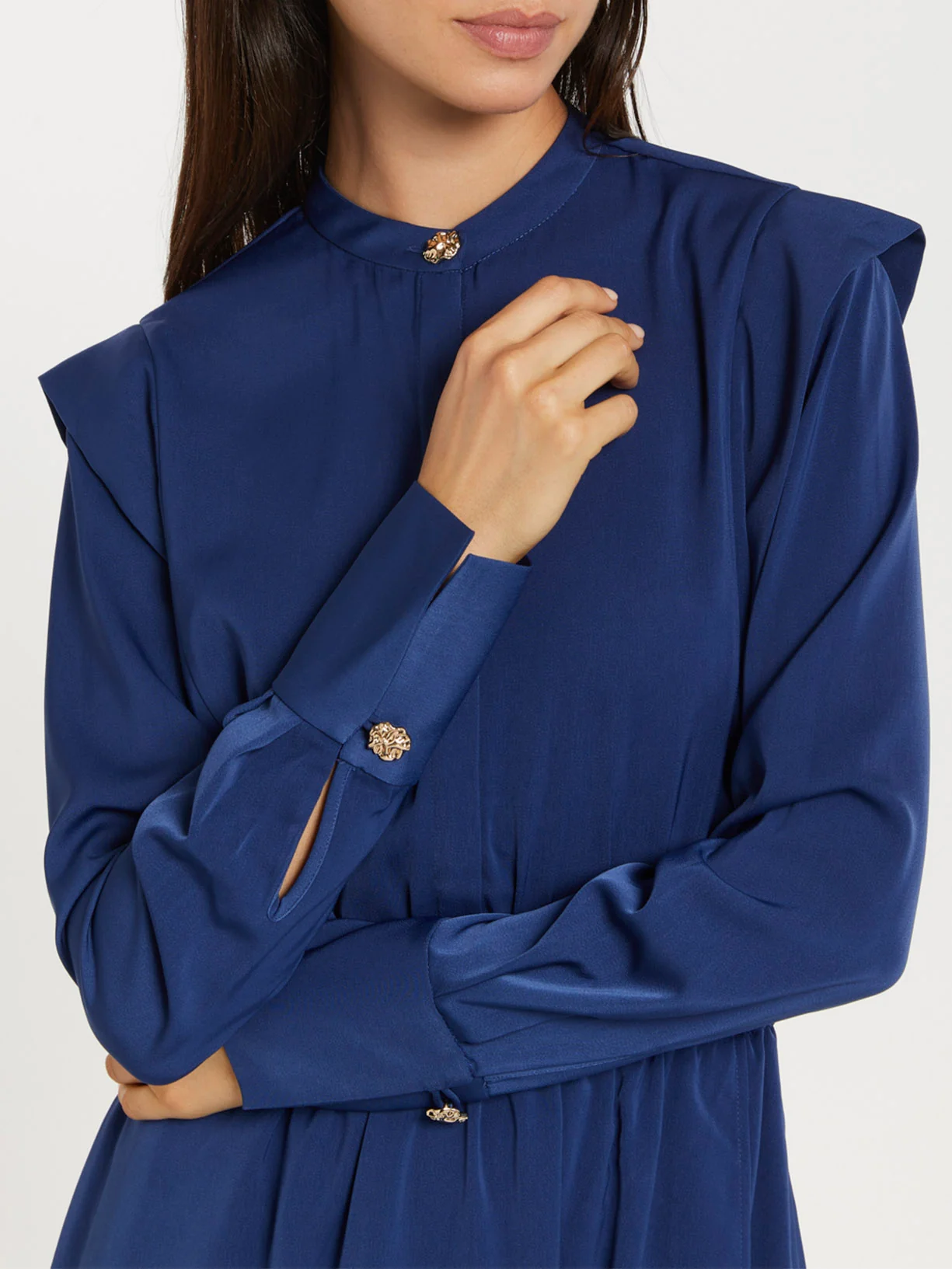 Shirt dress with elastic waistband - Image 5