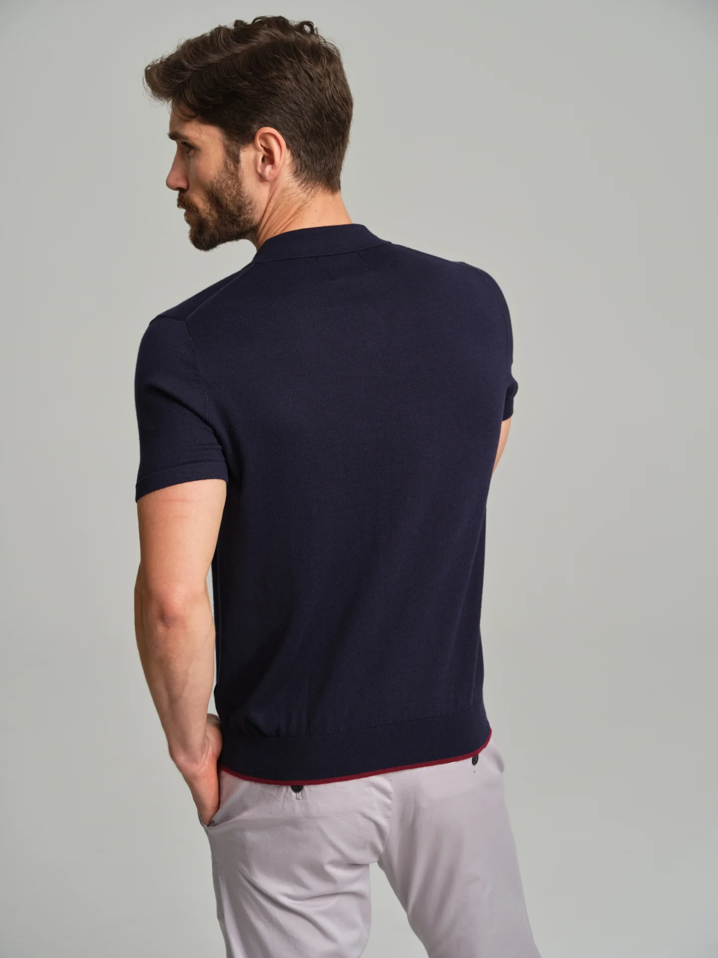Short sleeve K-Easy polo sweater with Coolmax yarn - Image 6