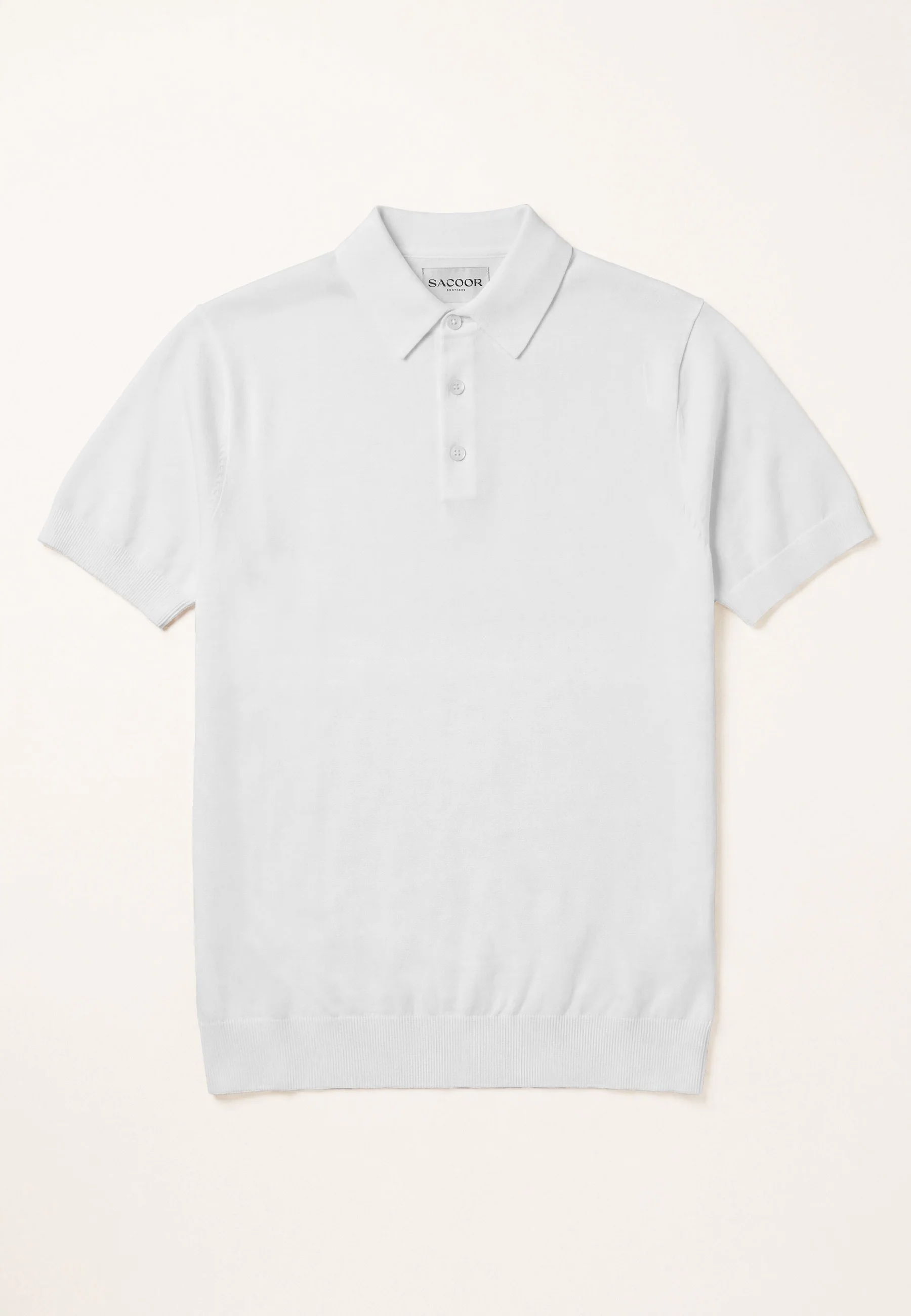 Short Sleeve Knit Polo Shirt In Cotton And Silk Blend - Image 17