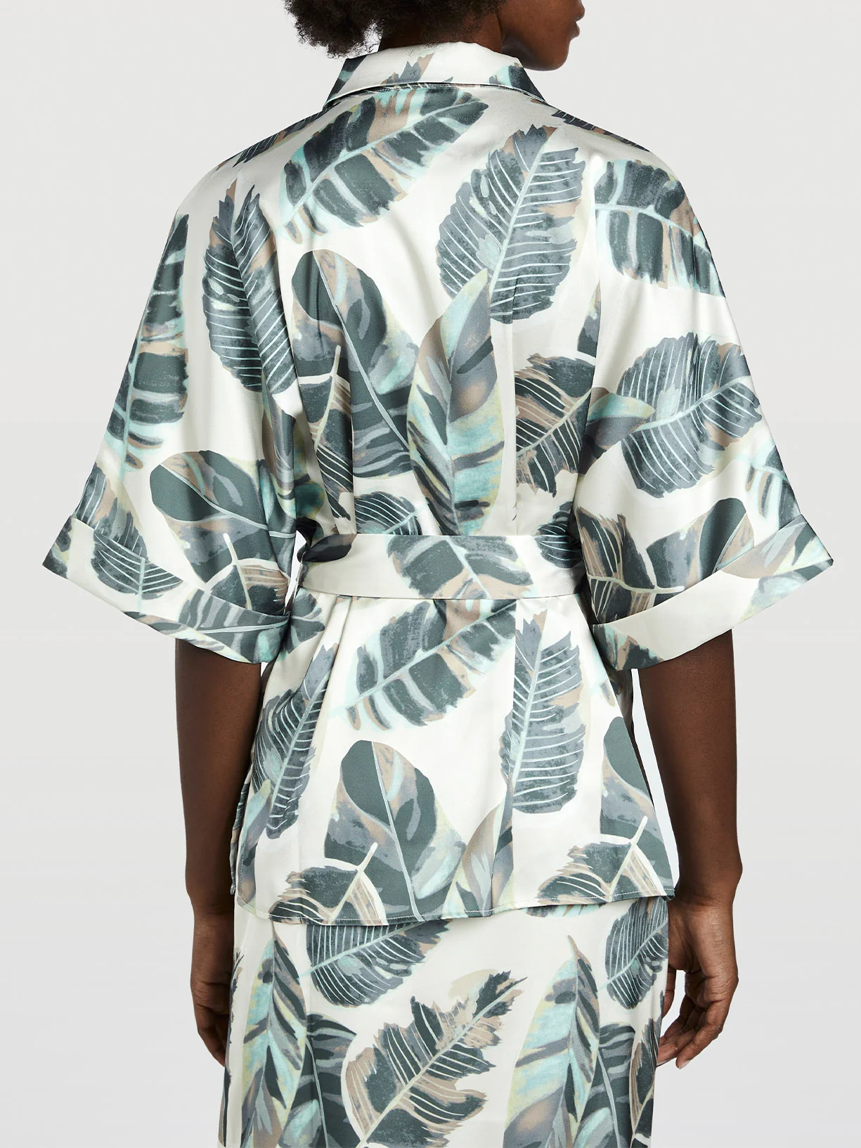 Short Sleeve Printed Blouse - Image 3