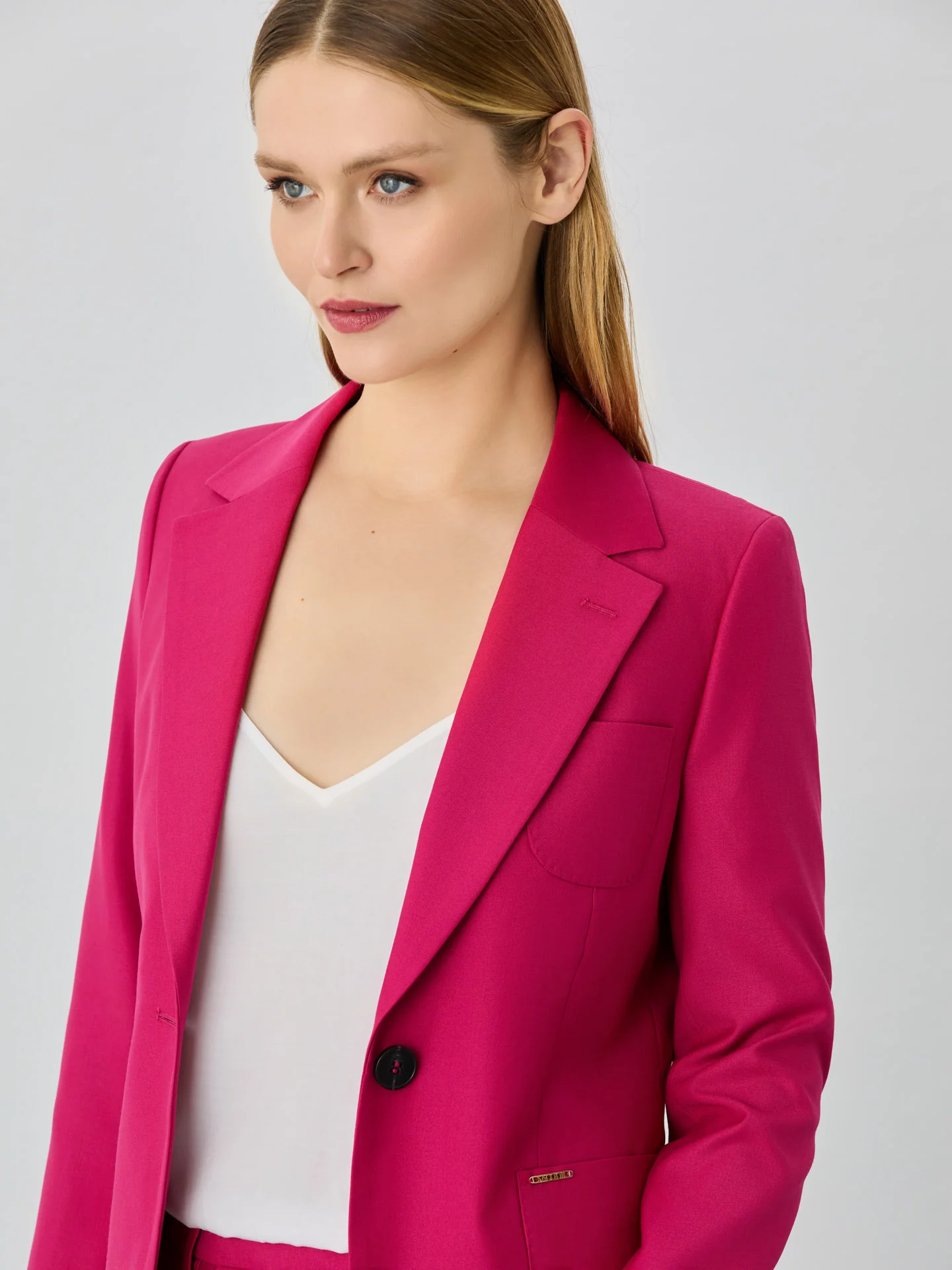 Single-Breasted Suit Blazer In Rayon Blend - Image 3