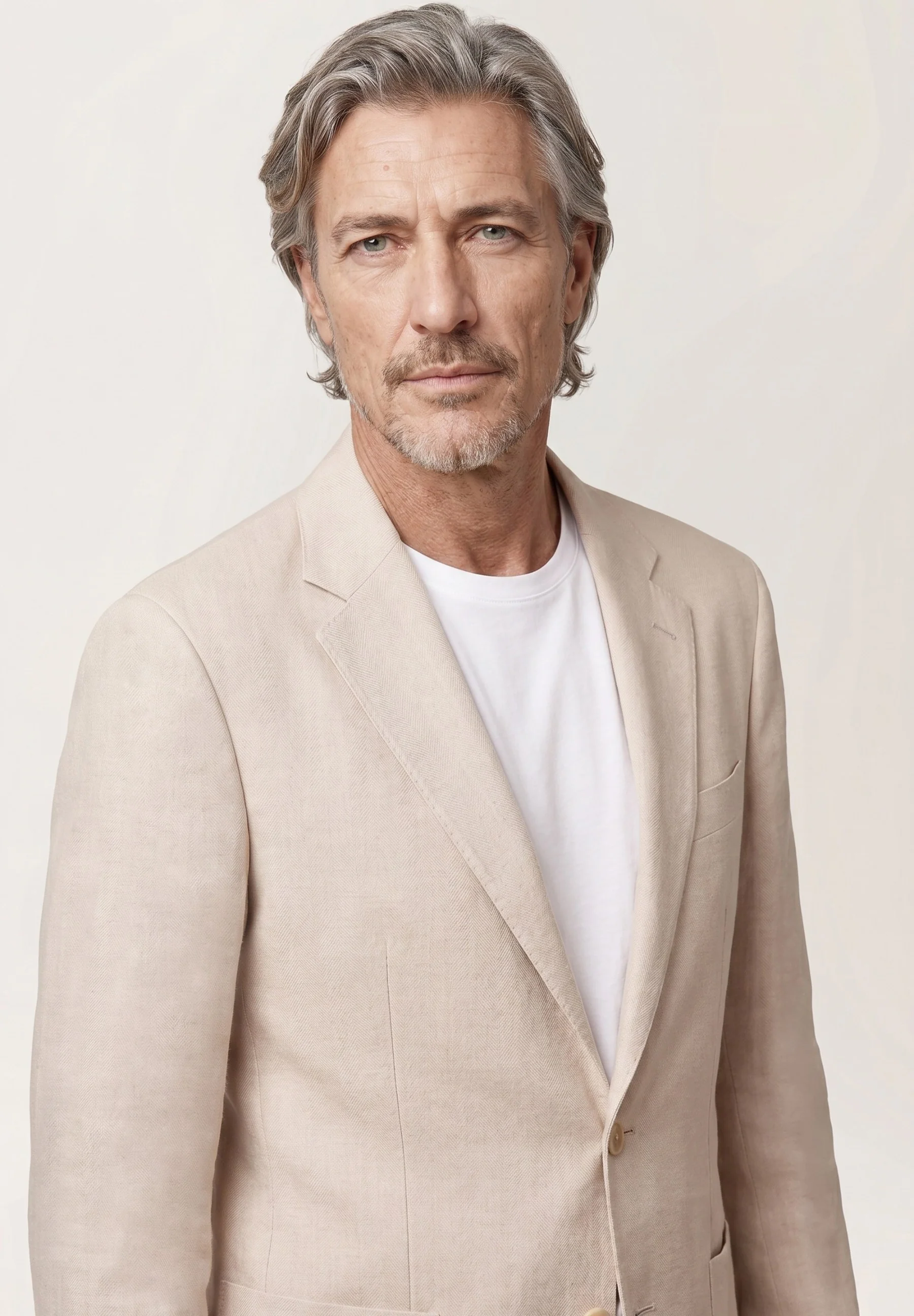 Slim fir Herringbone Linen Italian Blazer - Image 2