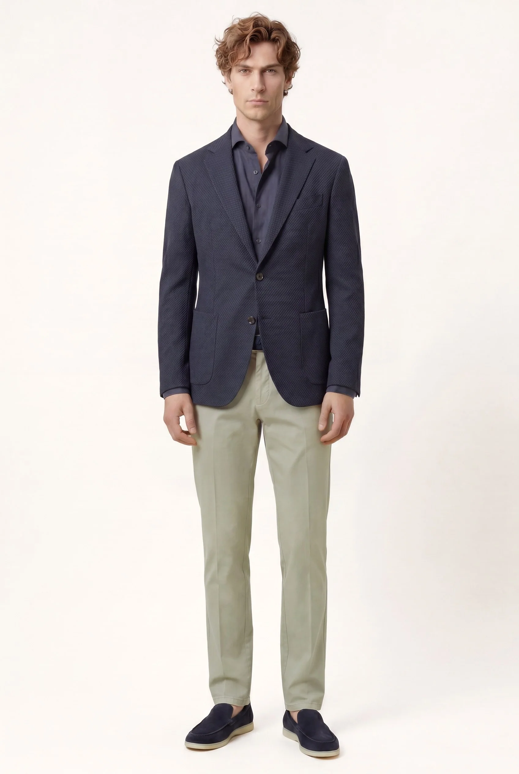 Slim fit 3D Structured Jersey Blazer - Image 7