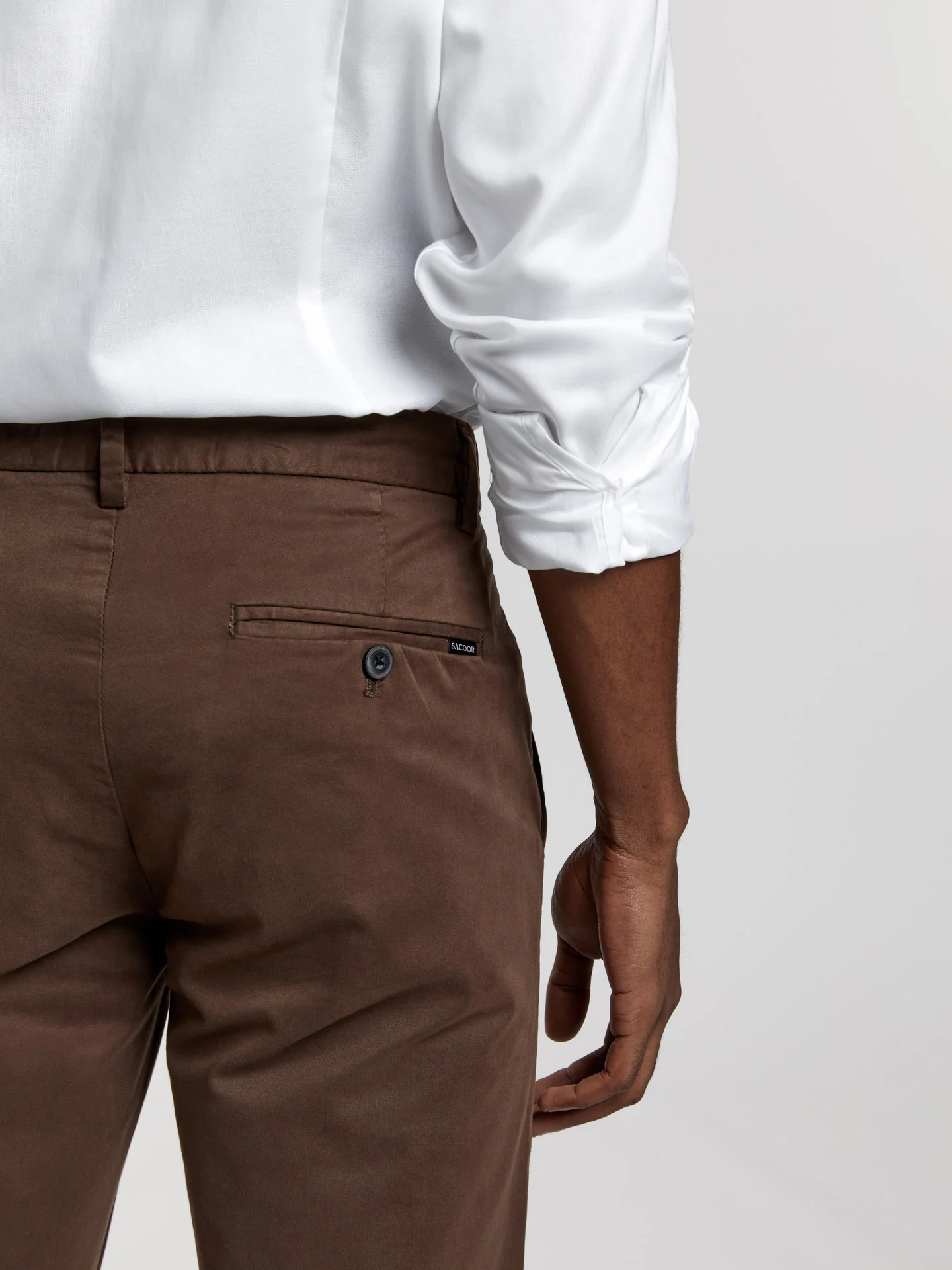 Slim fit basic chino trousers - Image 4