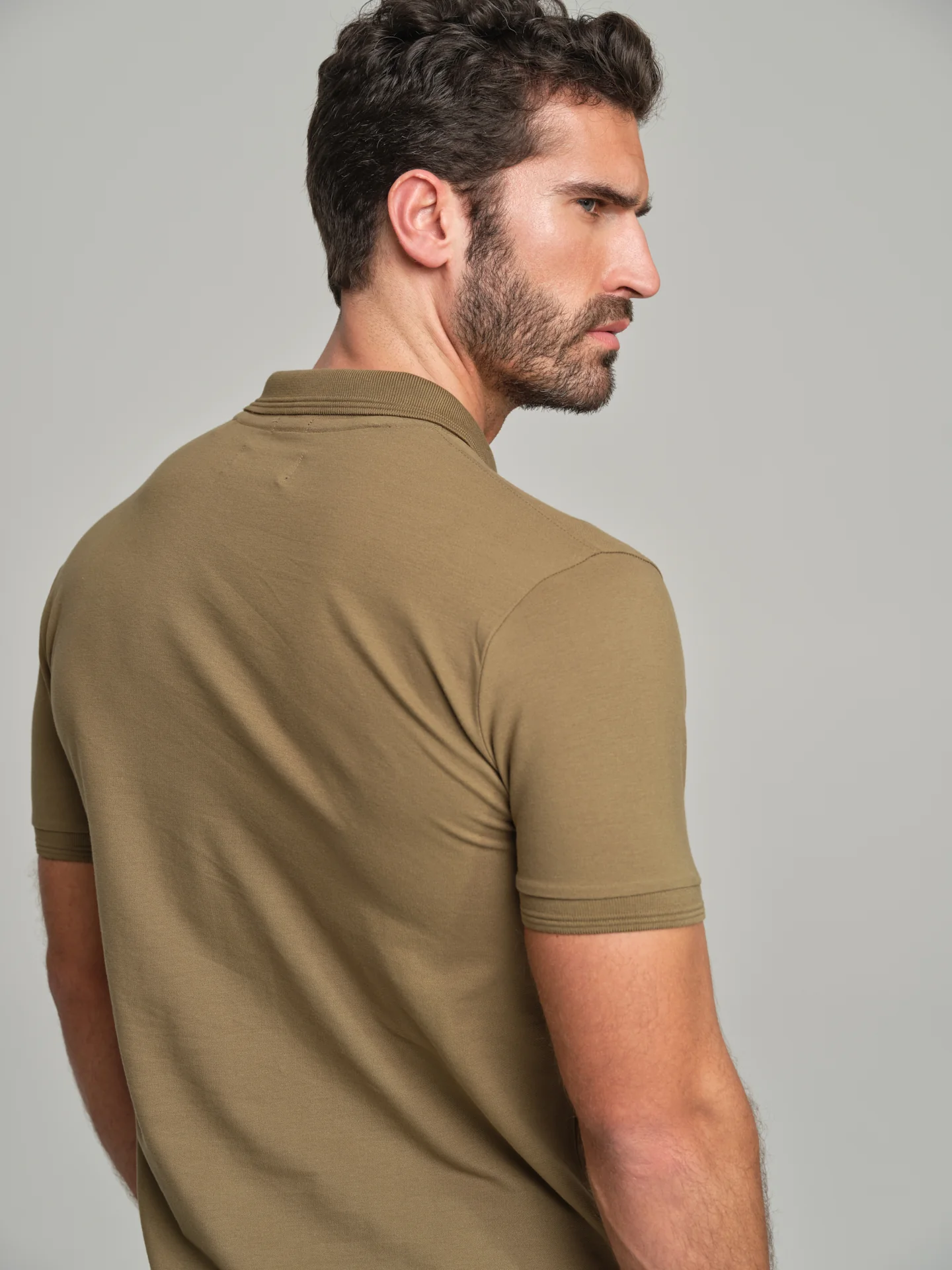 Slim fit basic piquet polo shirt - Image 23