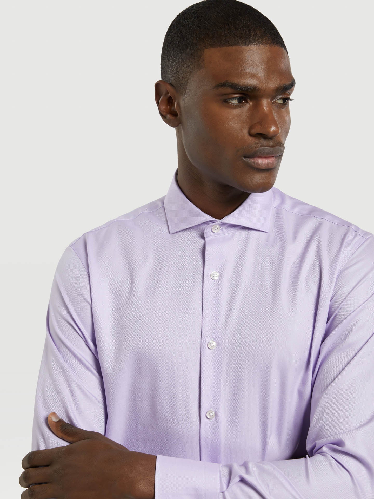 Slim fit business plain oxford formal shirt - Image 11
