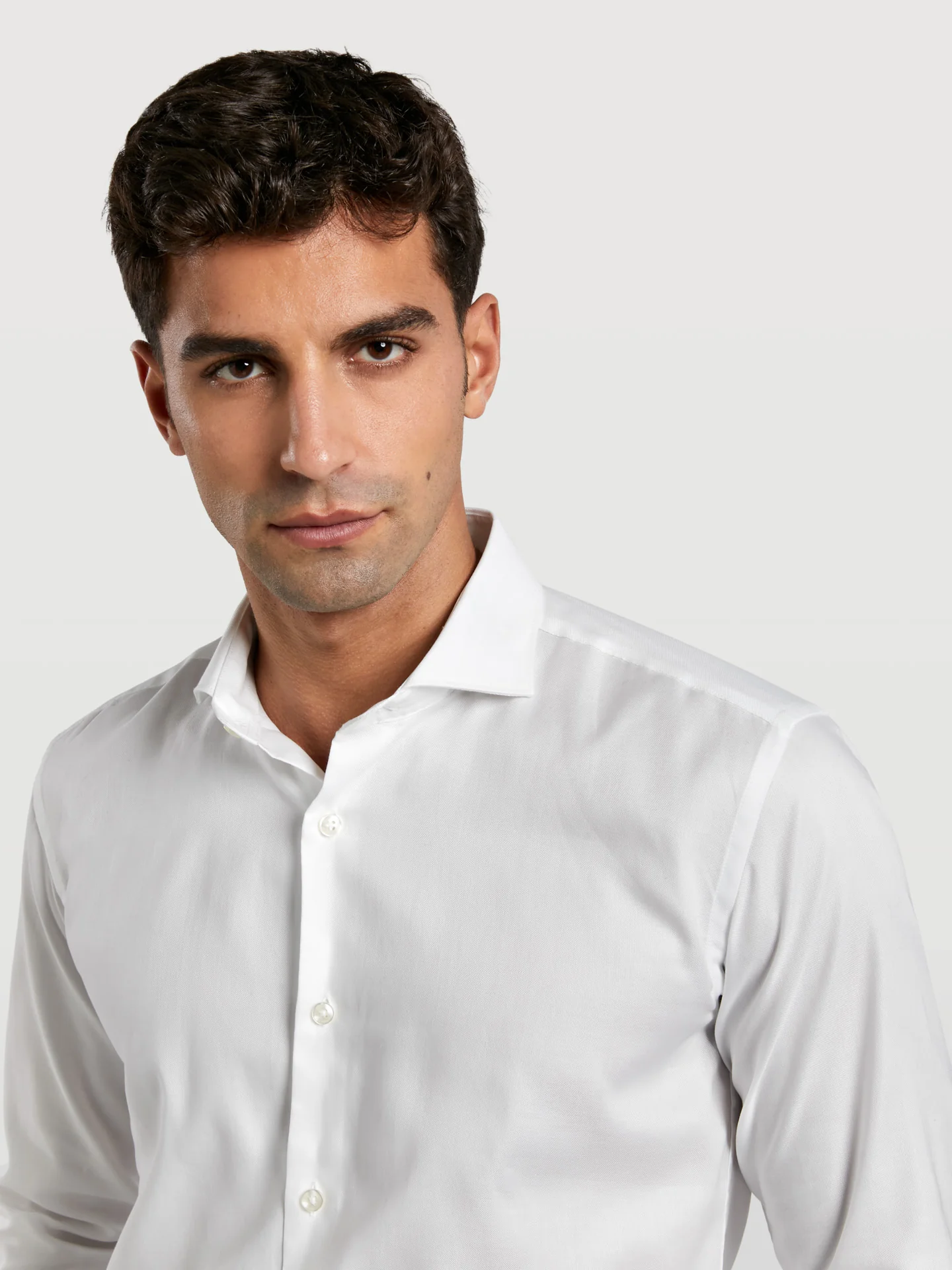 Slim fit business plain oxford formal shirt - Image 6