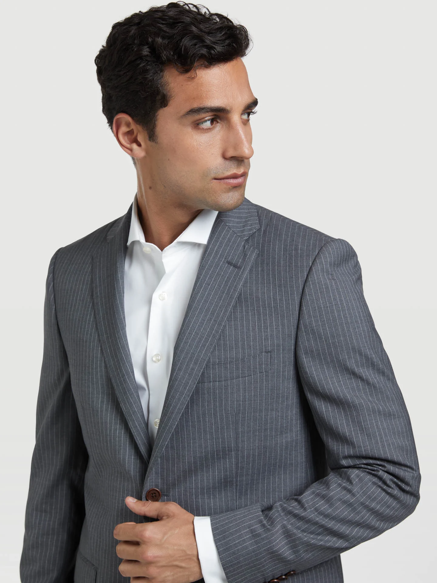 Slim Fit Business Striped Suit