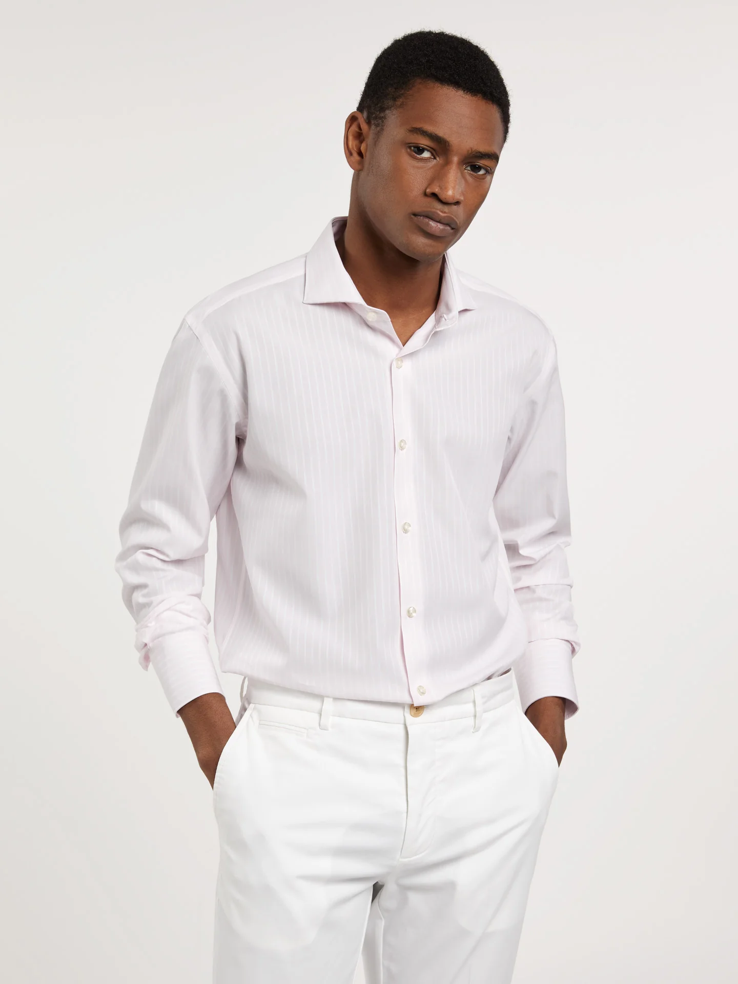 Slim Fit Business stripes Formal Shirt - Image 2