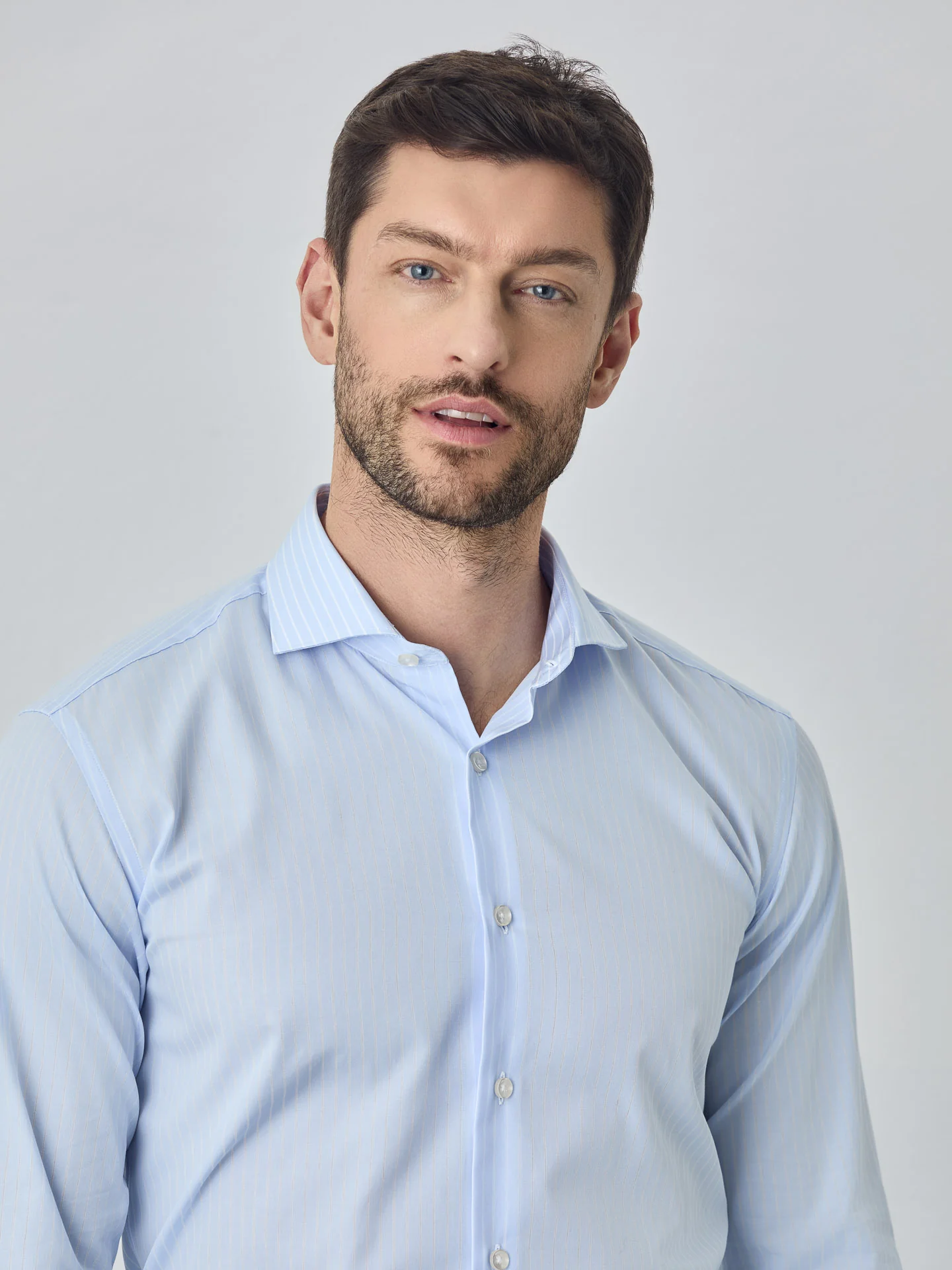 Slim fit business stripes shirt - Image 2