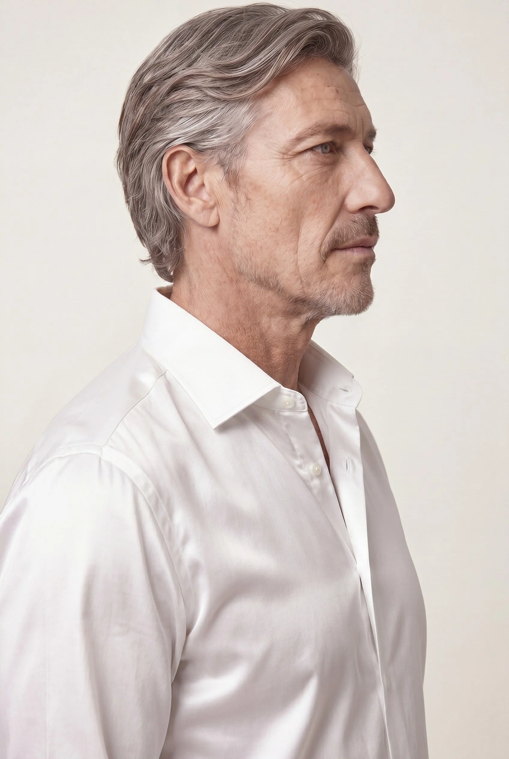 Slim Fit Business Structured Cotton Shirt with Dublin Collar - Image 4