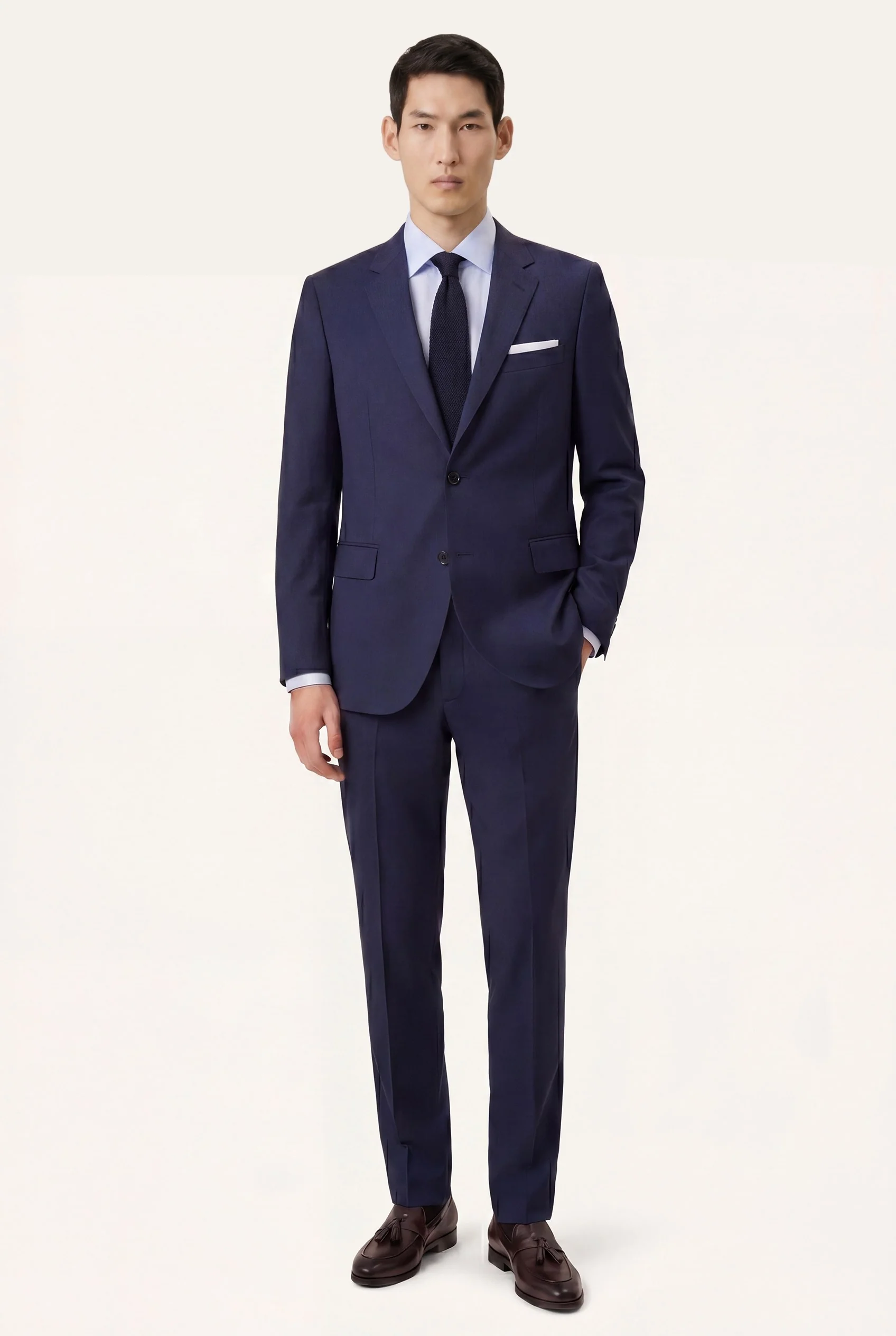 Slim Fit Business Structured Cotton Shirt with Dublin Collar