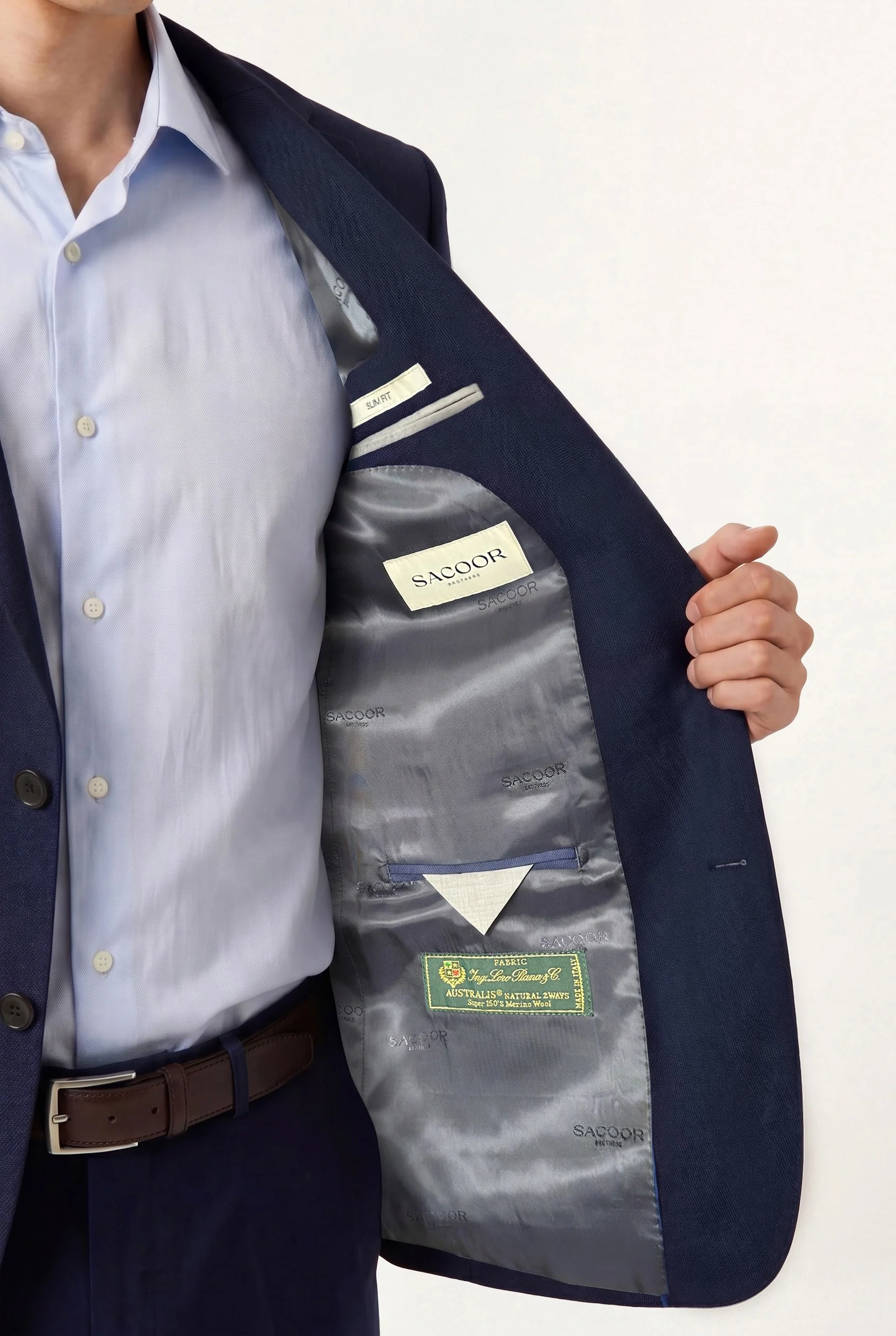 Slim Fit Business Structured Cotton Shirt with Dublin Collar - Image 2