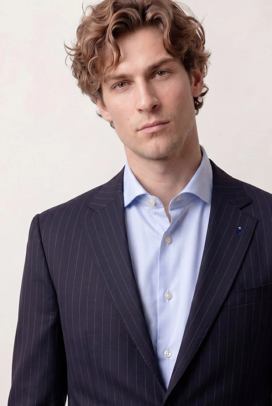 Slim Fit Business Structured Cotton Shirt with Dublin Collar - Image 6