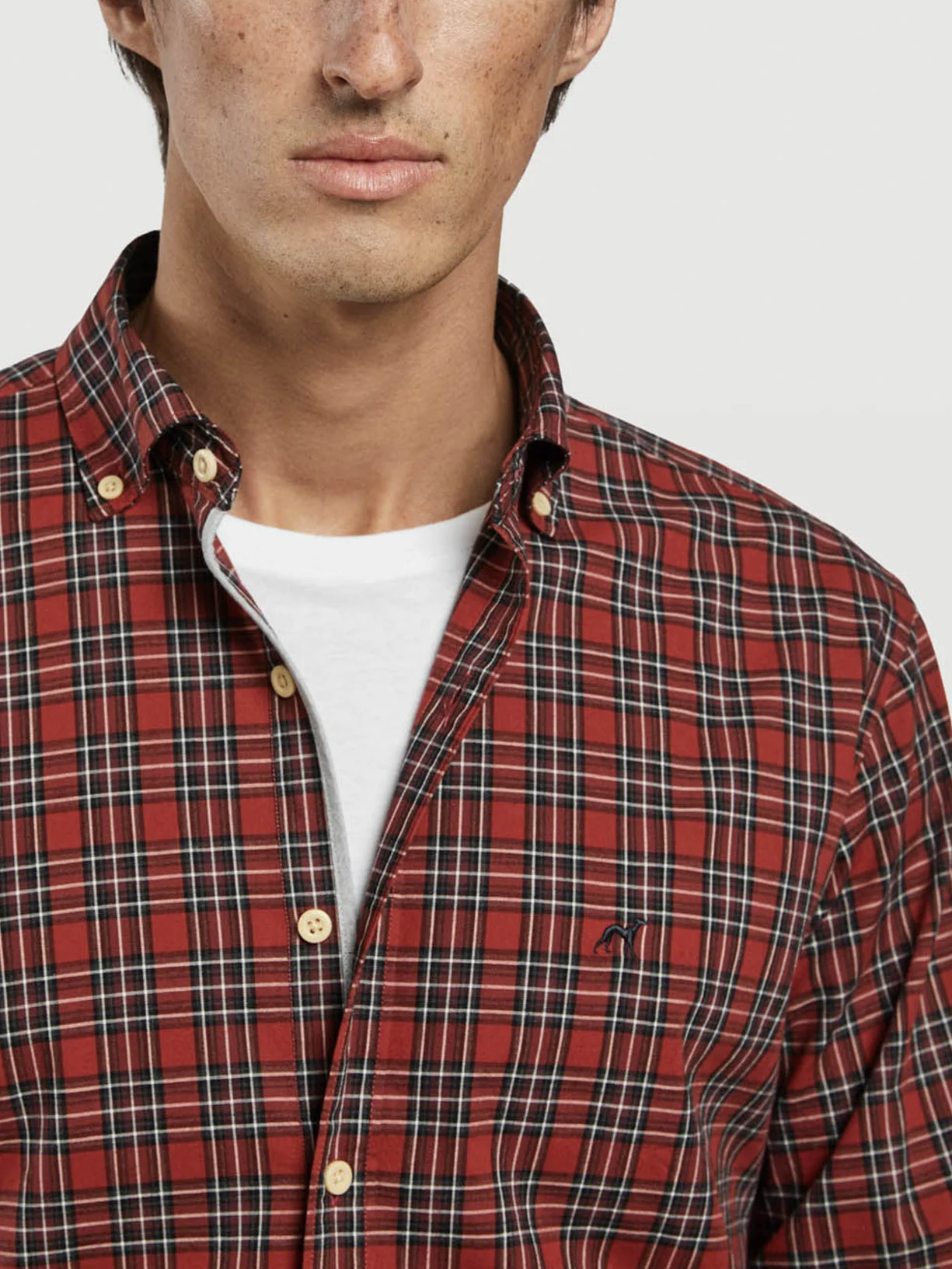 Slim fit casual checks shirt