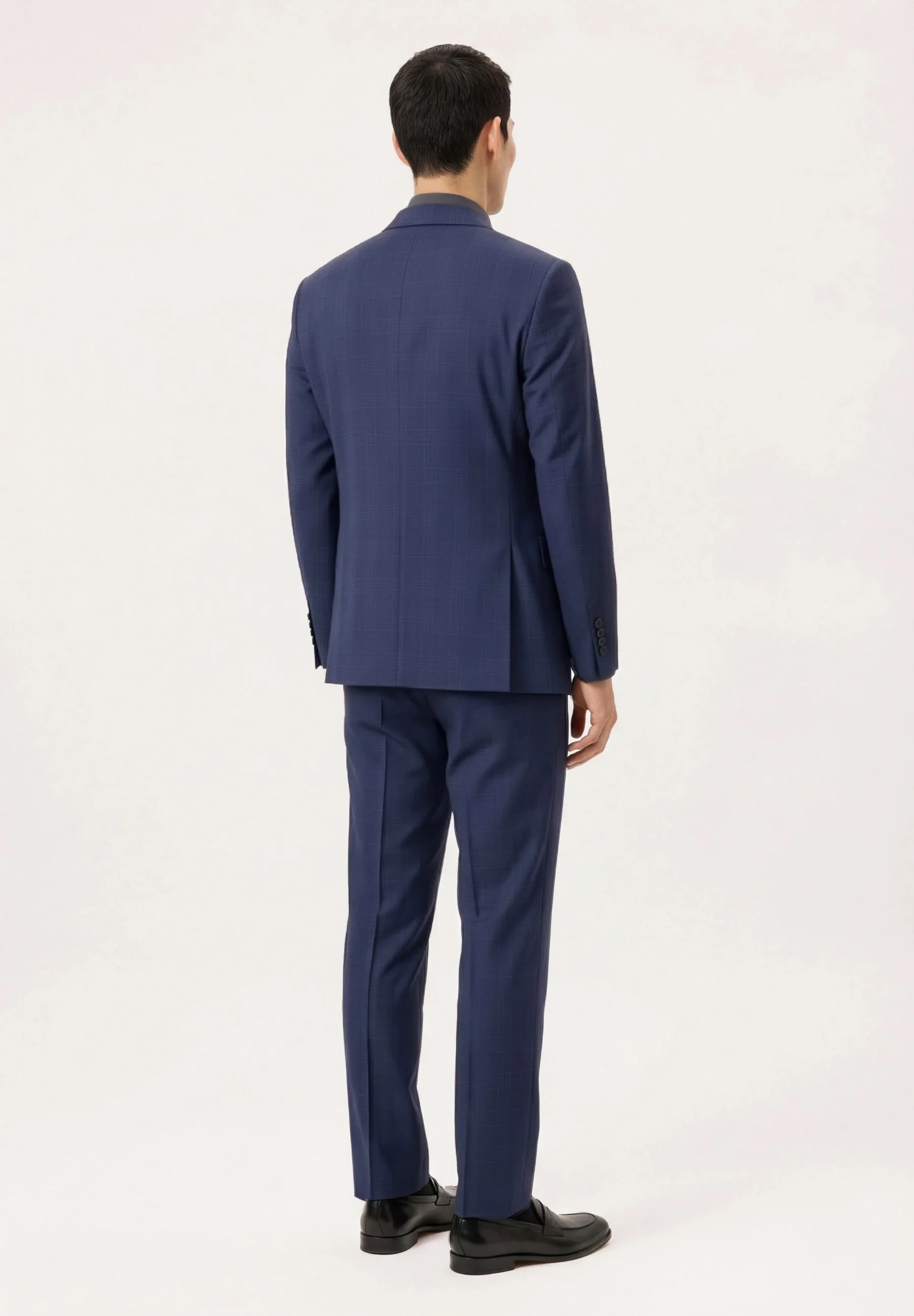 Slim fit Checks Business Suit - Image 3