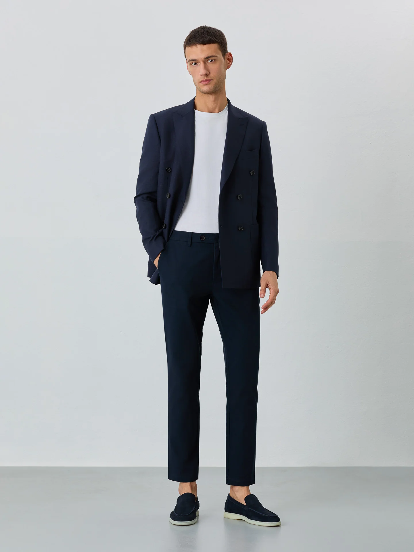 Slim Fit Chino Trousers In Organic Cotton
