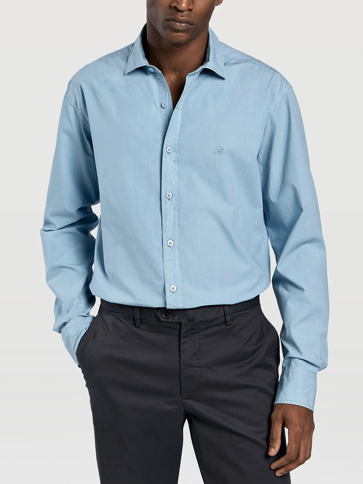 Slim fit comfort poplin garment dye shirt - Image 15