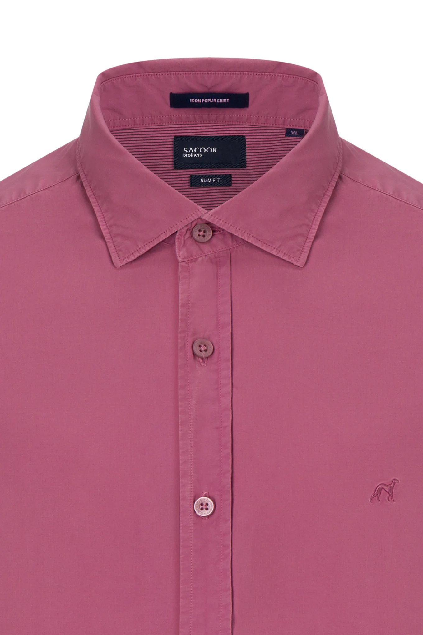 Slim fit comfort poplin garment dye shirt - Image 29