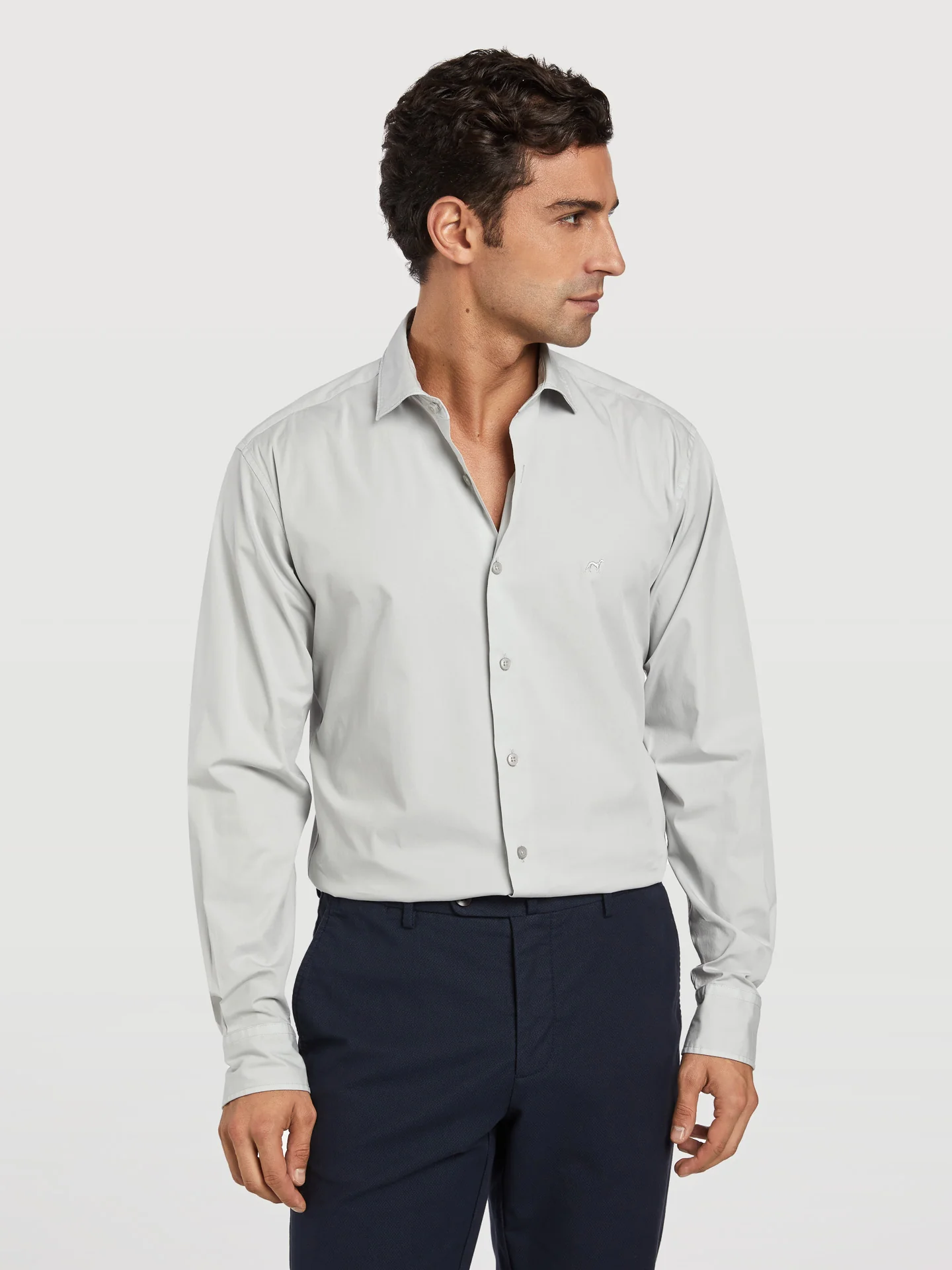 Slim fit comfort poplin garment dye shirt - Image 14