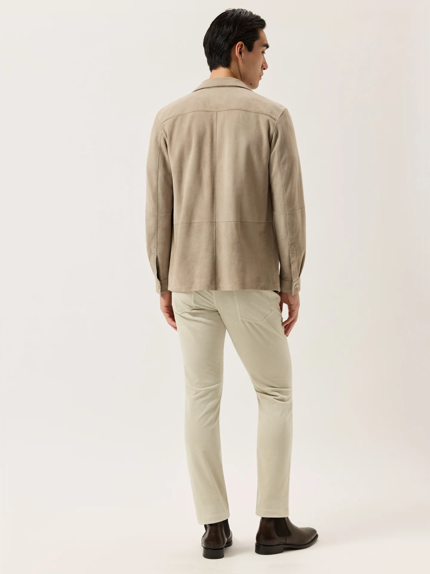 Slim Fit Corduroy Chino In Cotton-Modal Blend - Image 3