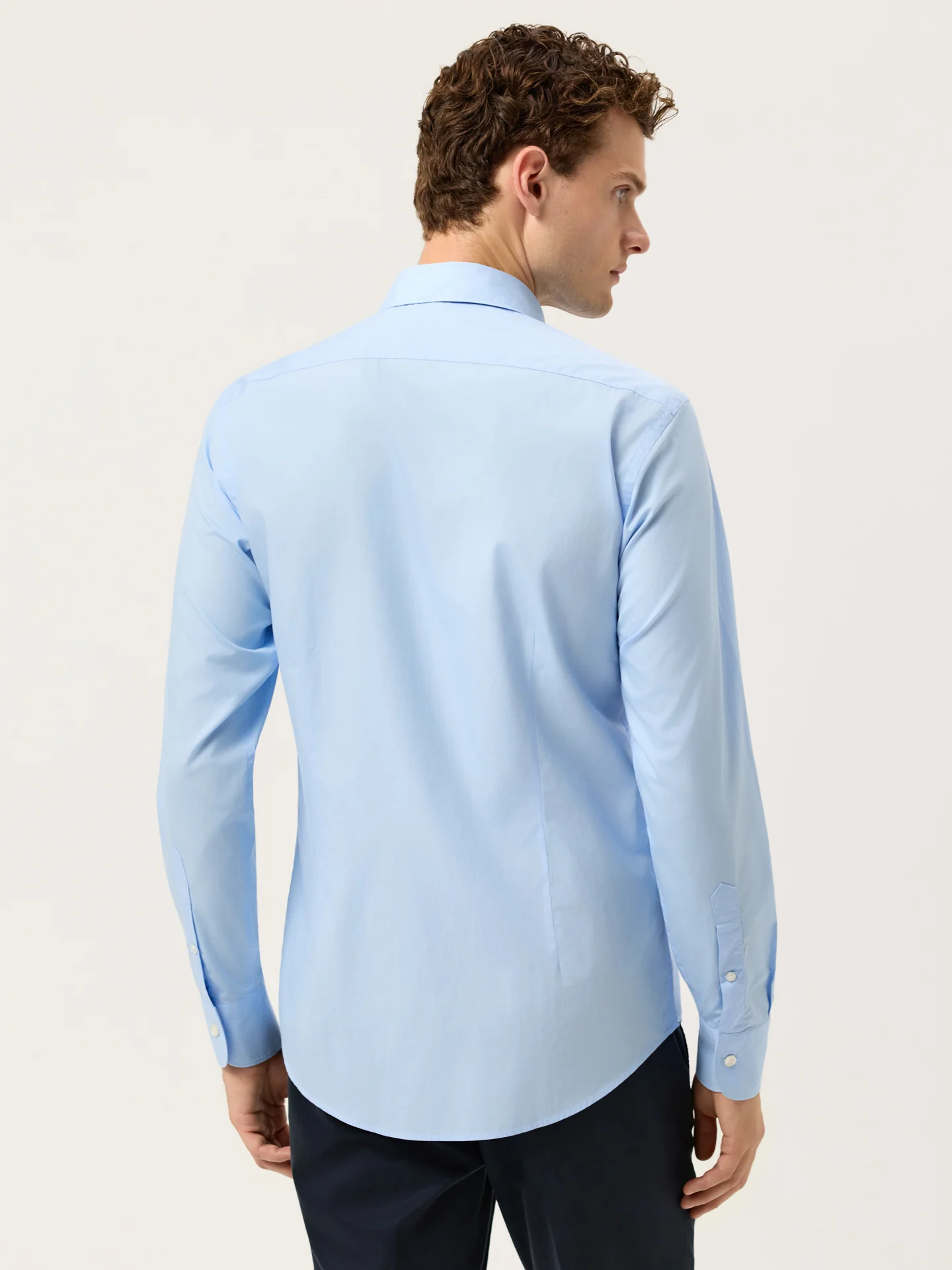 Slim Fit Cotton Formal Shirt With Newport Collar - Image 3