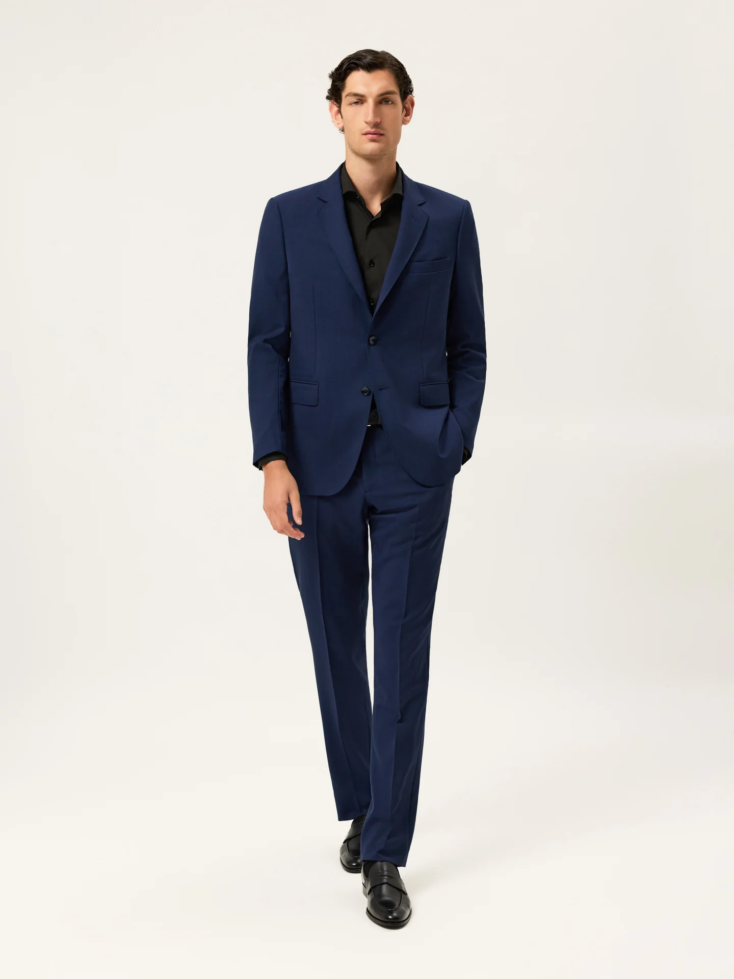 Slim Fit Cotton Stretch Travel Shirt With Dublin Collar - Image 4