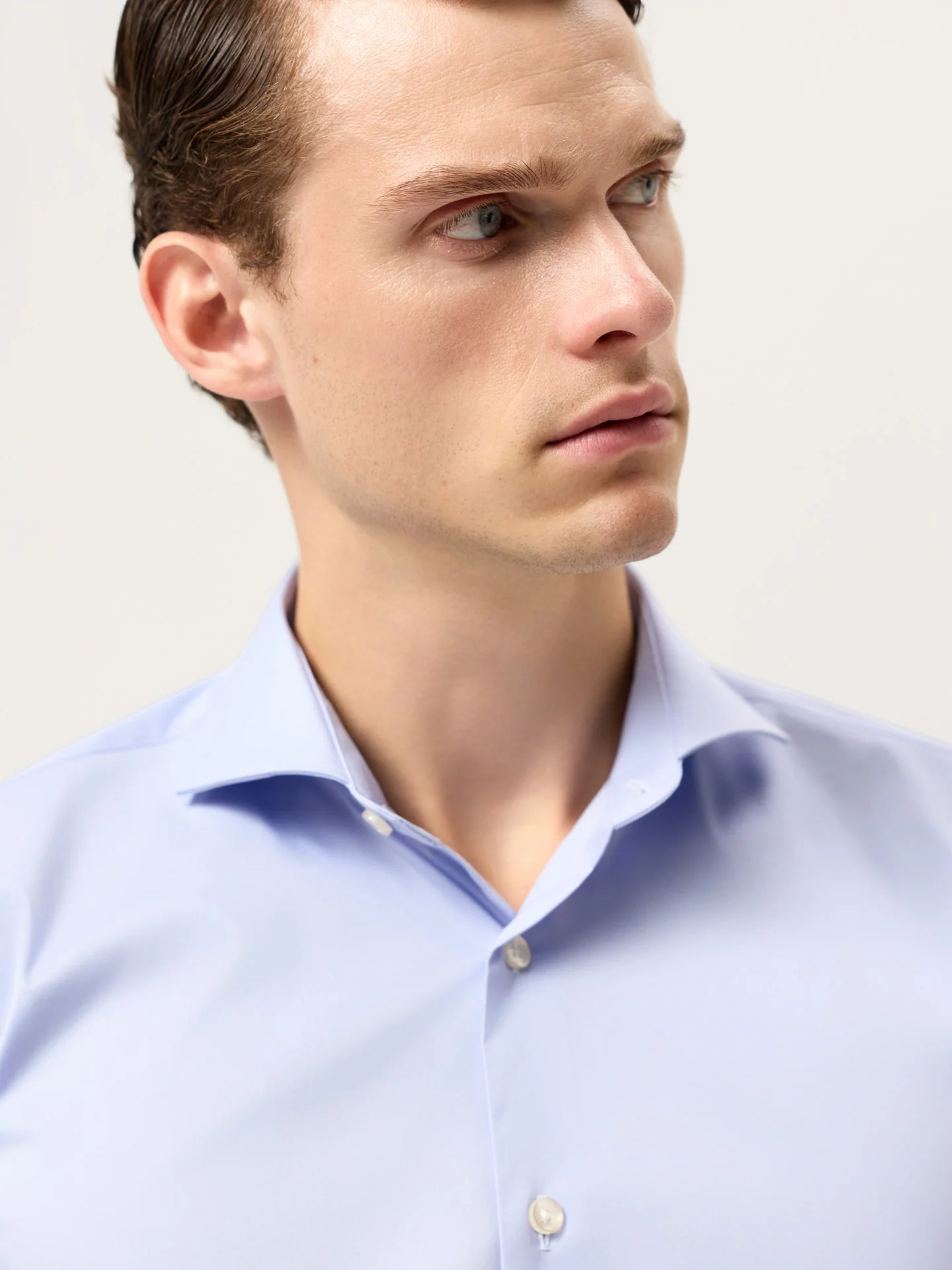 Slim Fit Cotton Stretch Travel Shirt With Dublin Collar - Image 7