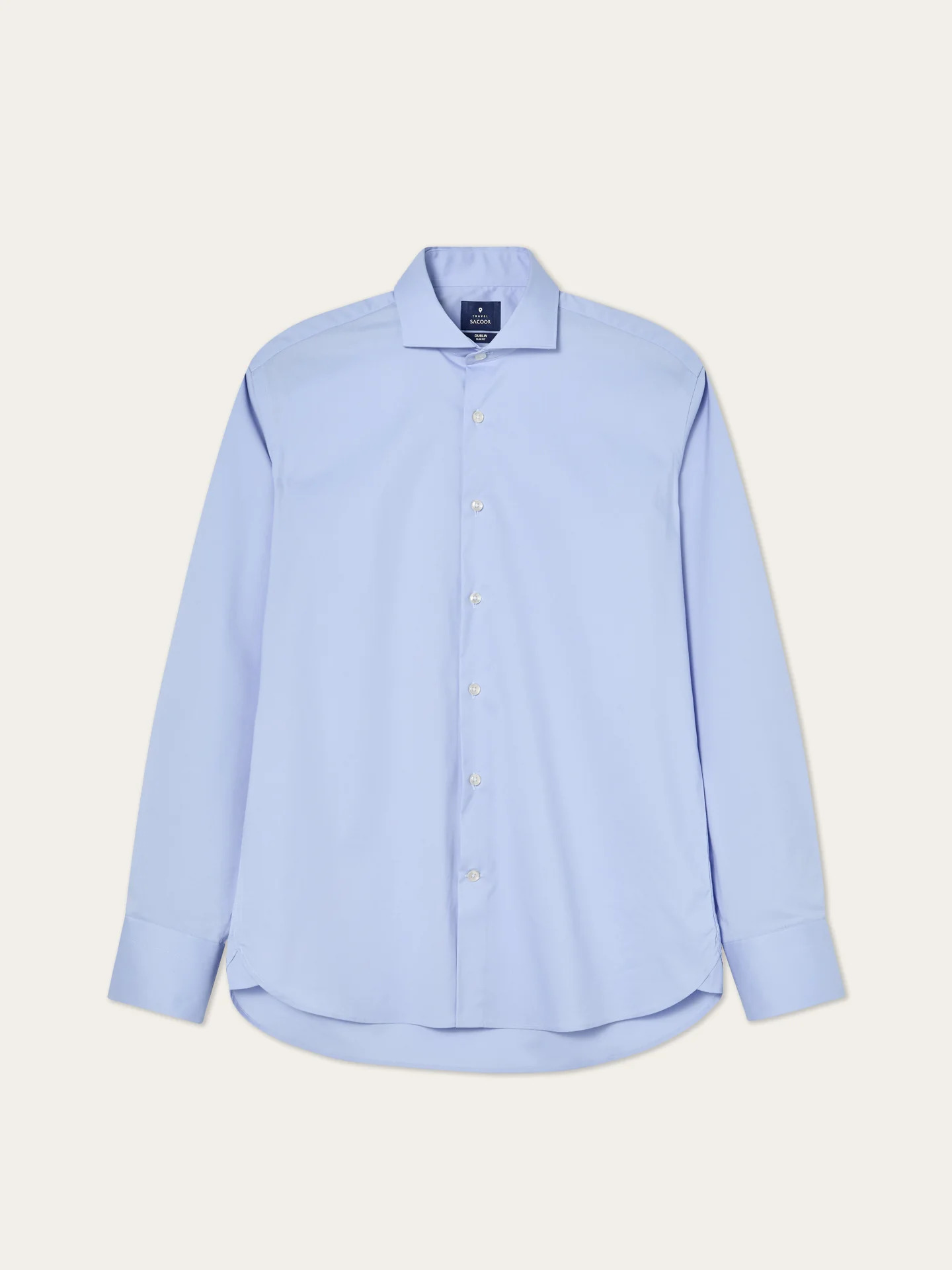 Slim Fit Cotton Stretch Travel Shirt With Dublin Collar - Image 9