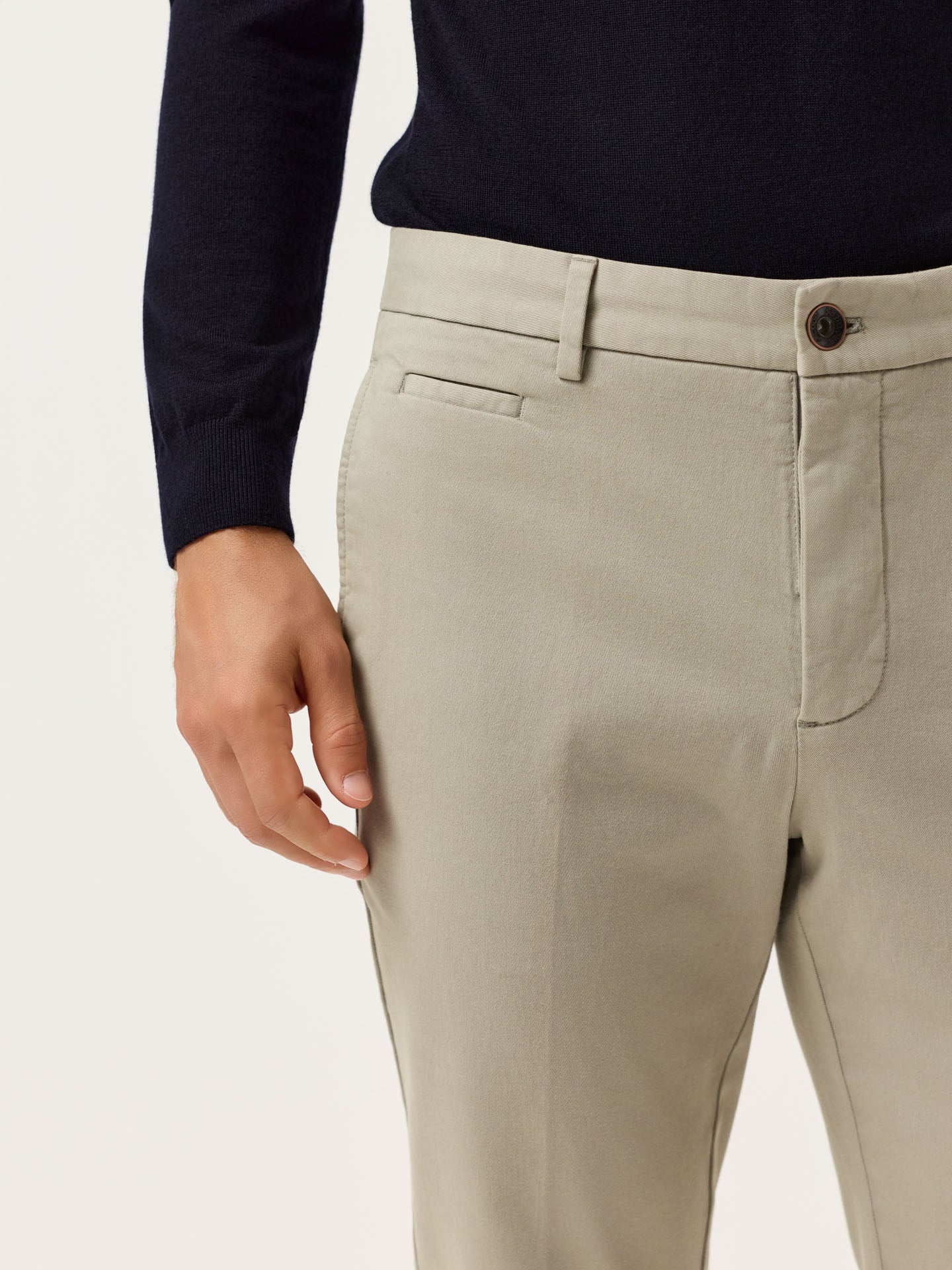 Slim Fit Faded Twill Chino With Garment Dyed Finish - Image 14