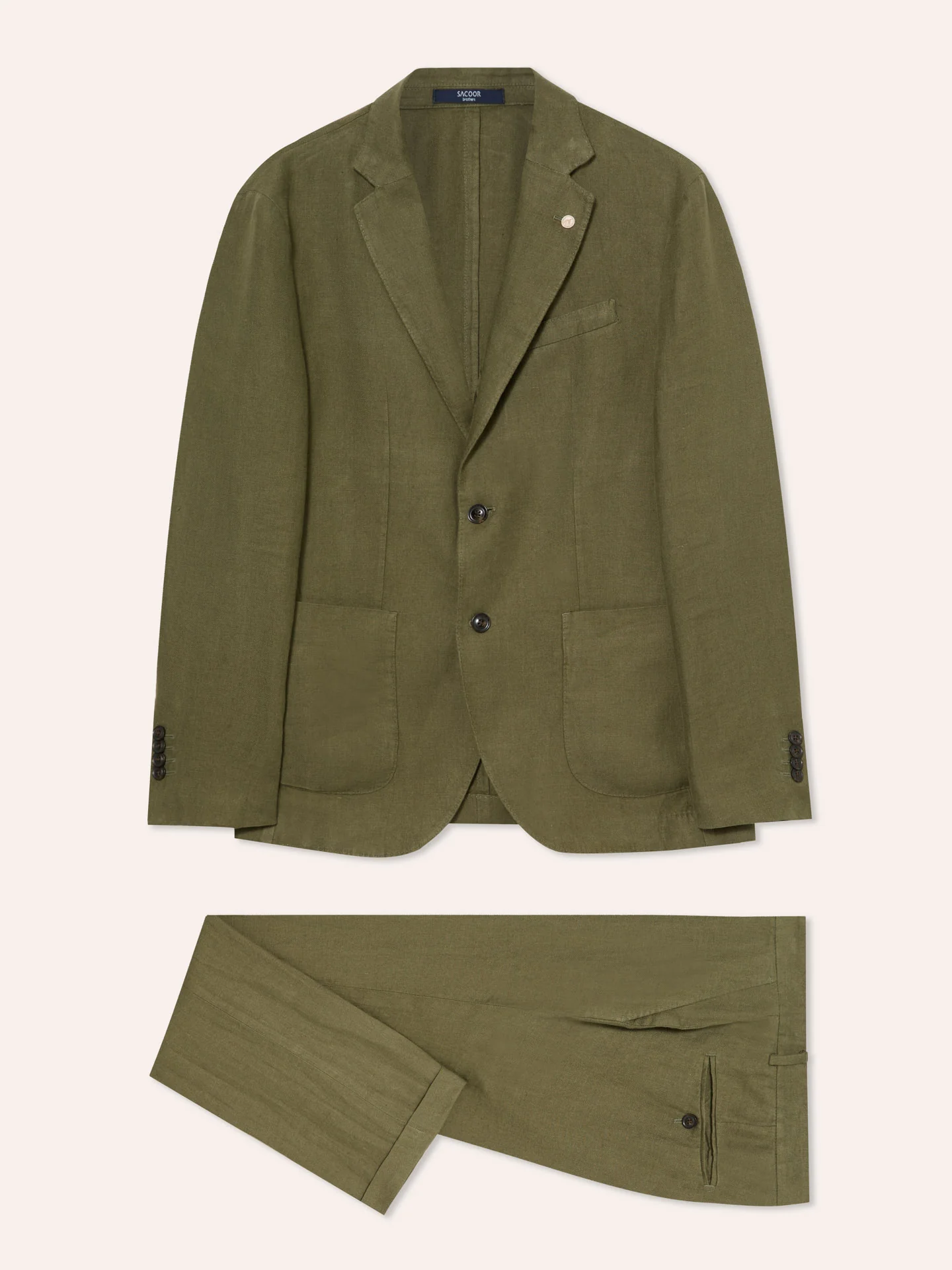 Slim Fit Formal Suit in 100% Linen - Image 4