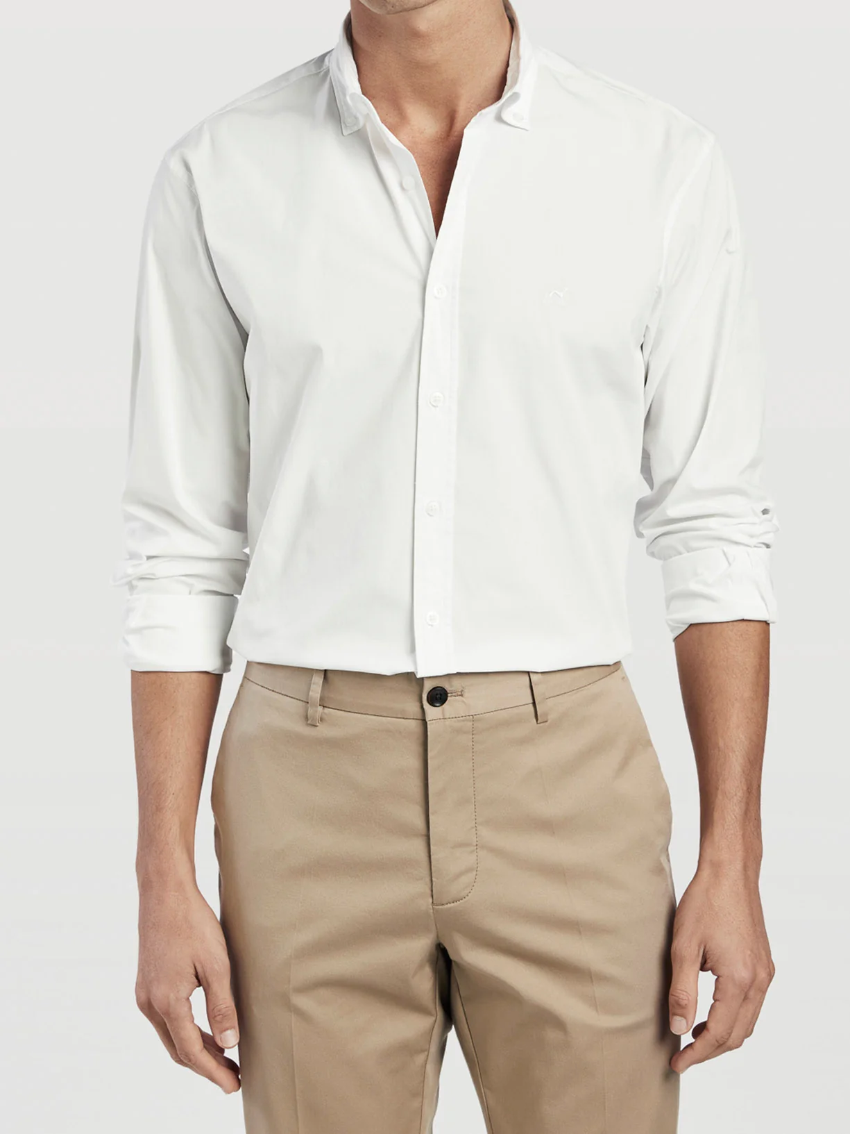 Slim Fit Garment Dye Poplin Shirt in Comfort Cotton
