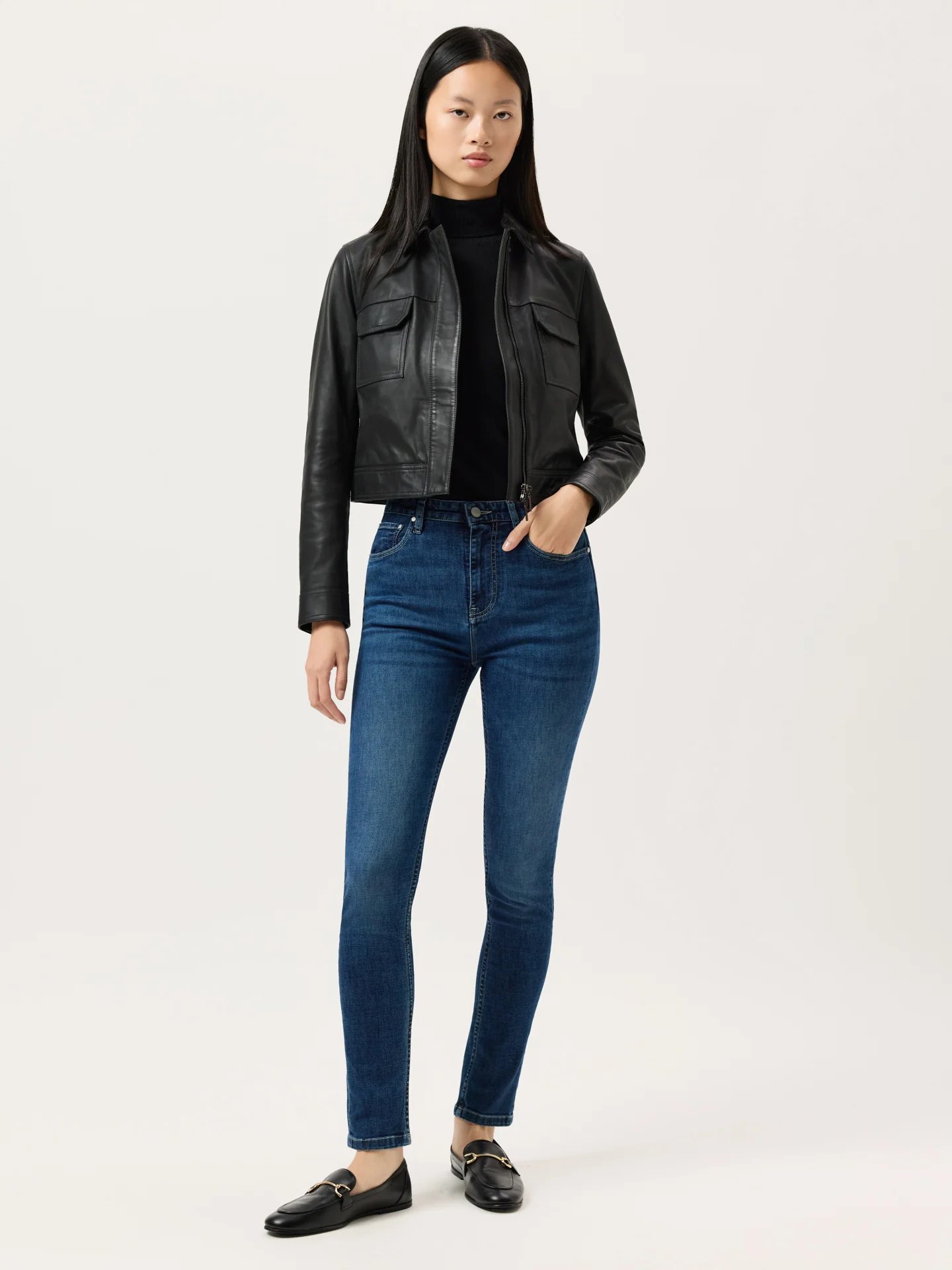 Slim Fit Jeans In Premium Cotton Blend