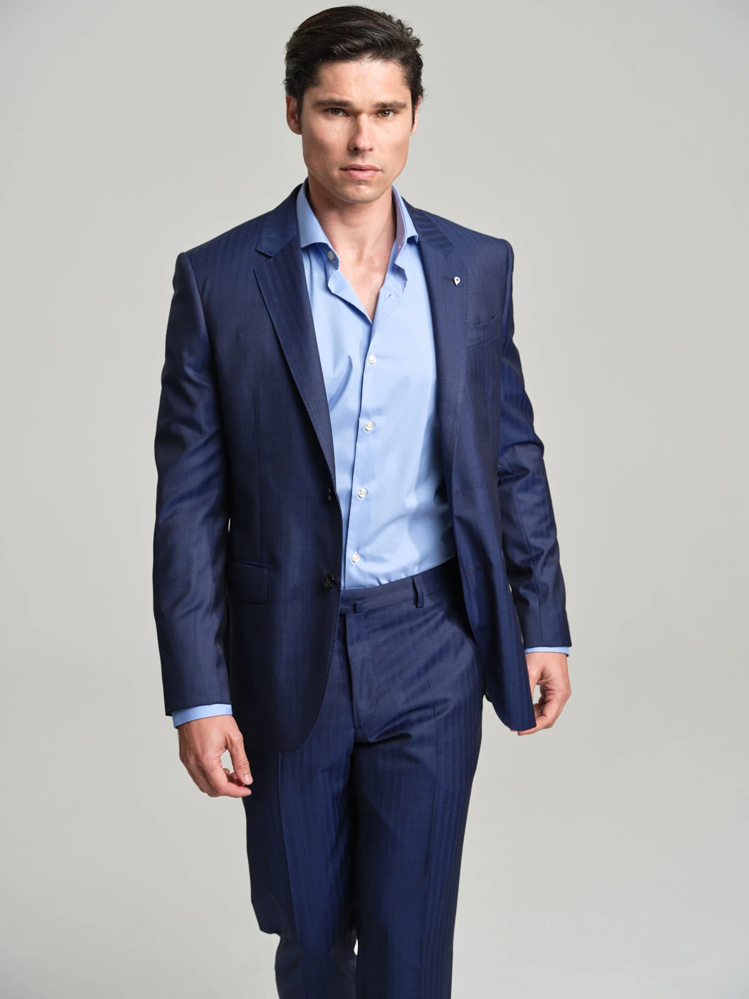Slim fit K-Easy Travel Honey Way suit with italian fabric - Image 2