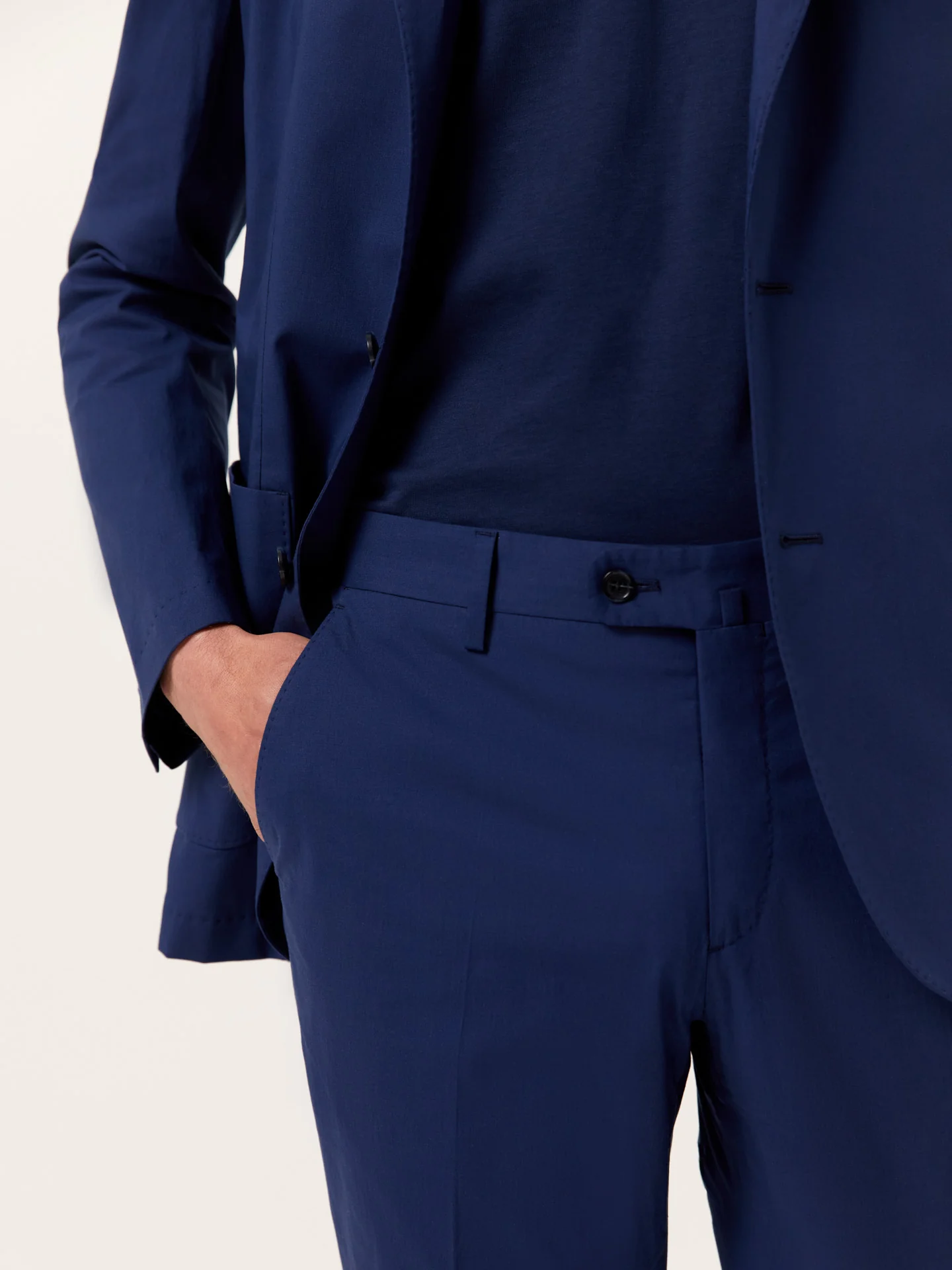 Slim Fit K.Comfort Suit in Italian Comfort Cotton - Image 3