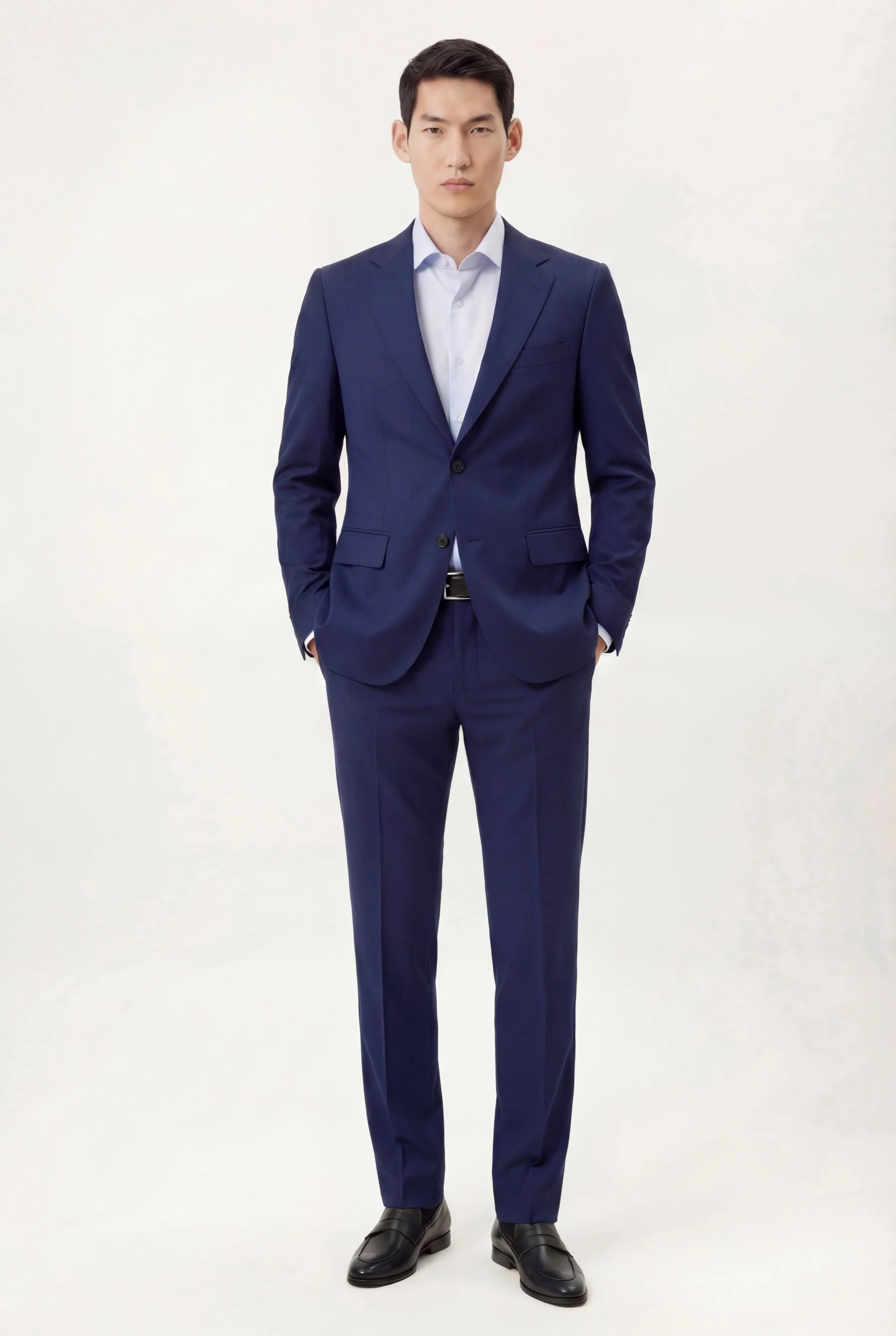 Slim fit Mélange Business Suit - Image 2