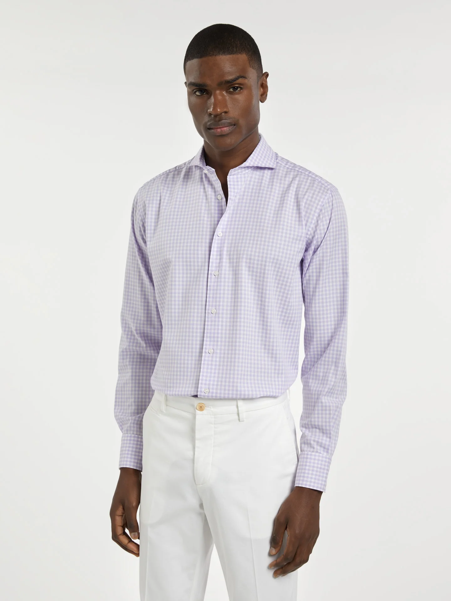 Slim fit new formal pastel checked shirt - Image 2