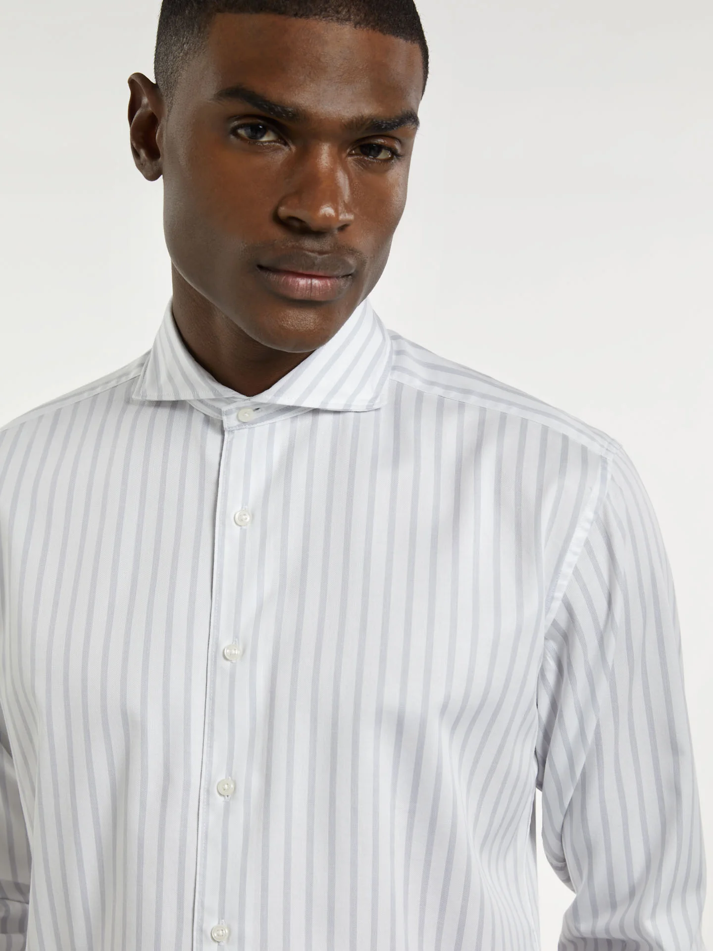 Slim fit new formal pastel striped shirt - Image 2