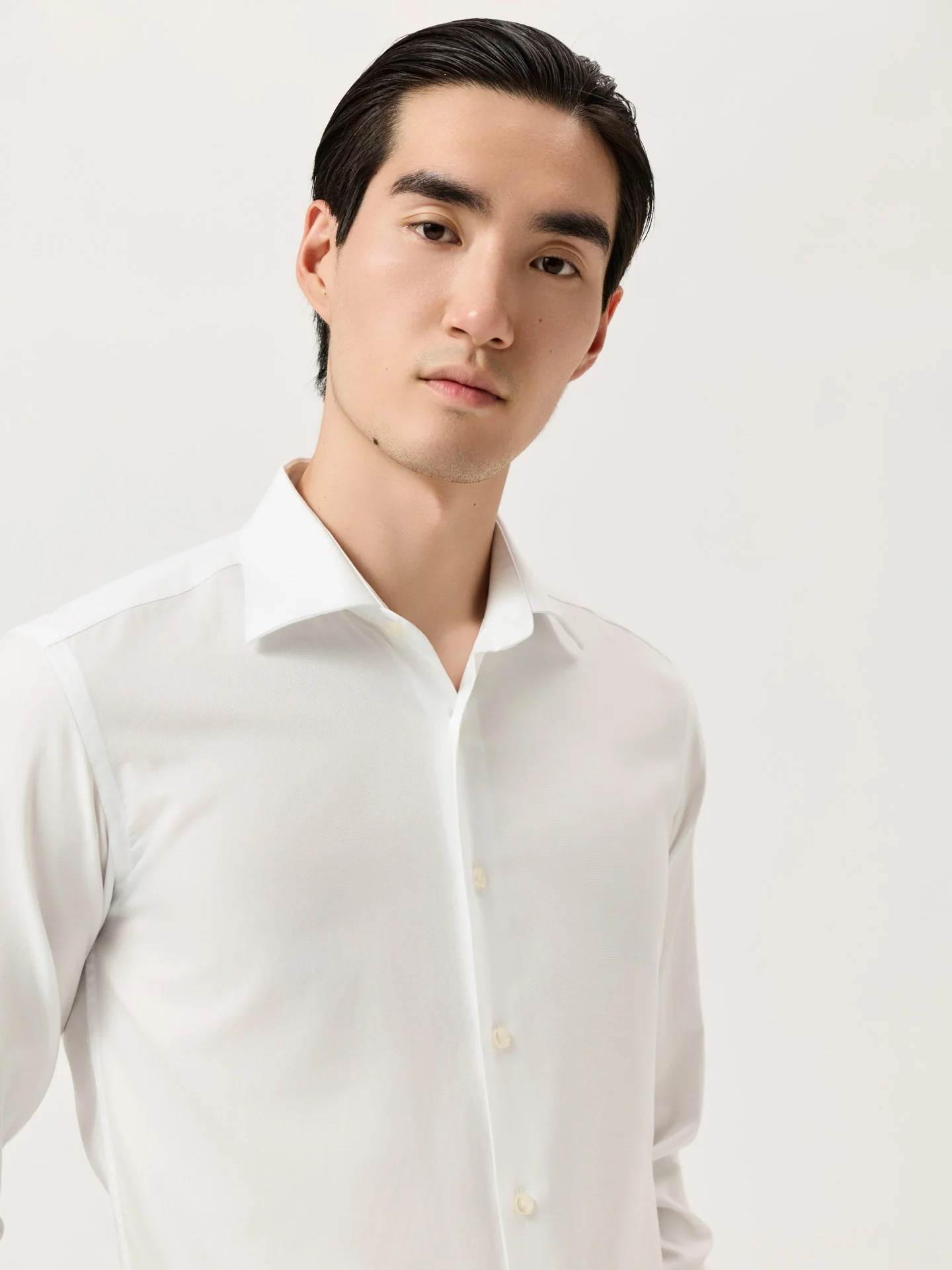 Slim Fit Oxford Formal Shirt With Oxford Collar