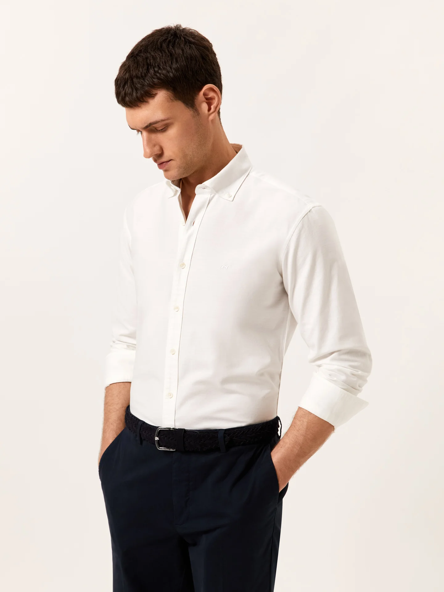 Slim Fit Oxford Shirt in Comfort Cotton - Image 2