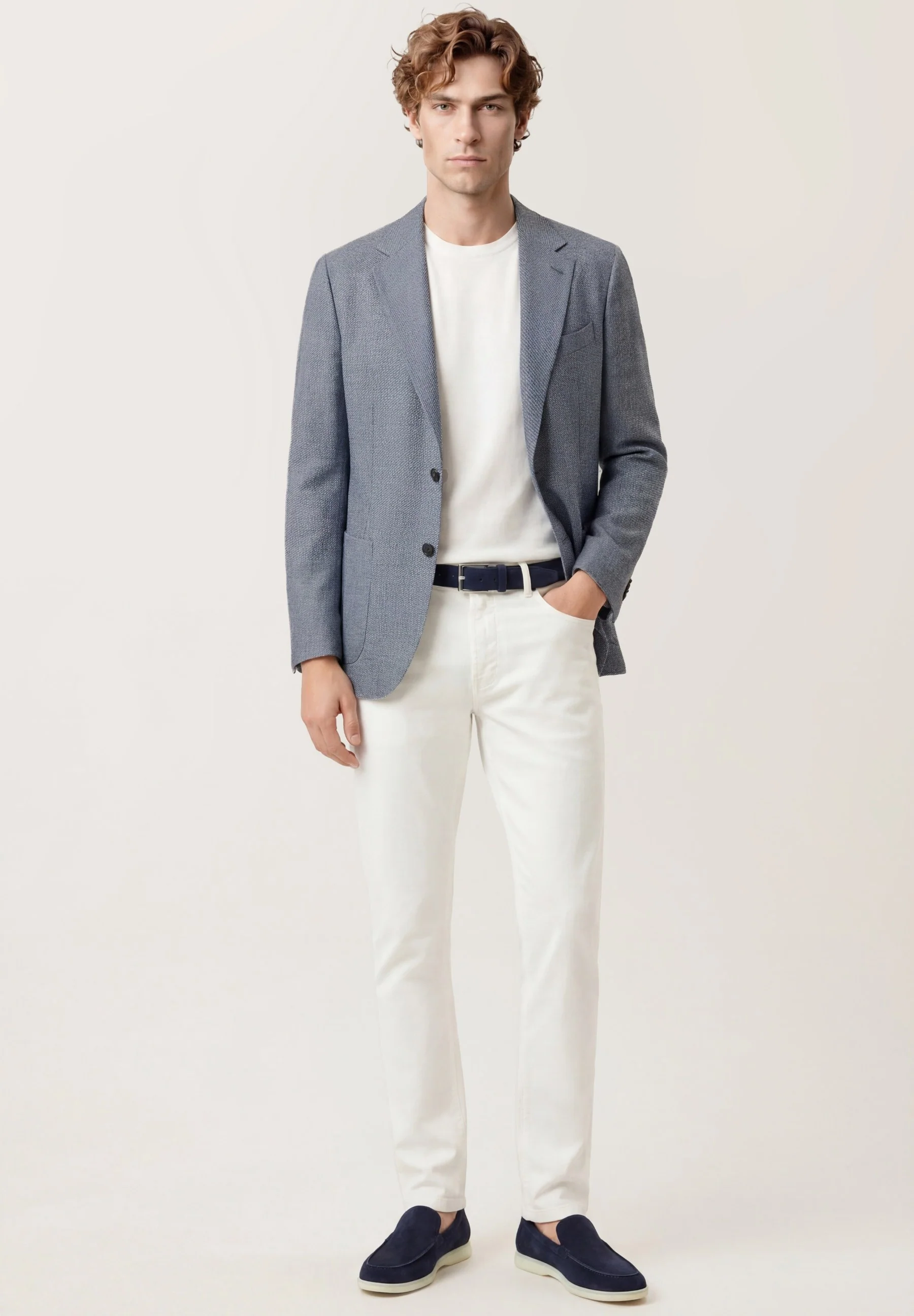 Slim Fit Pigment-Dyed trousers In Tencel Cotton And Elastane Blend - Image 30