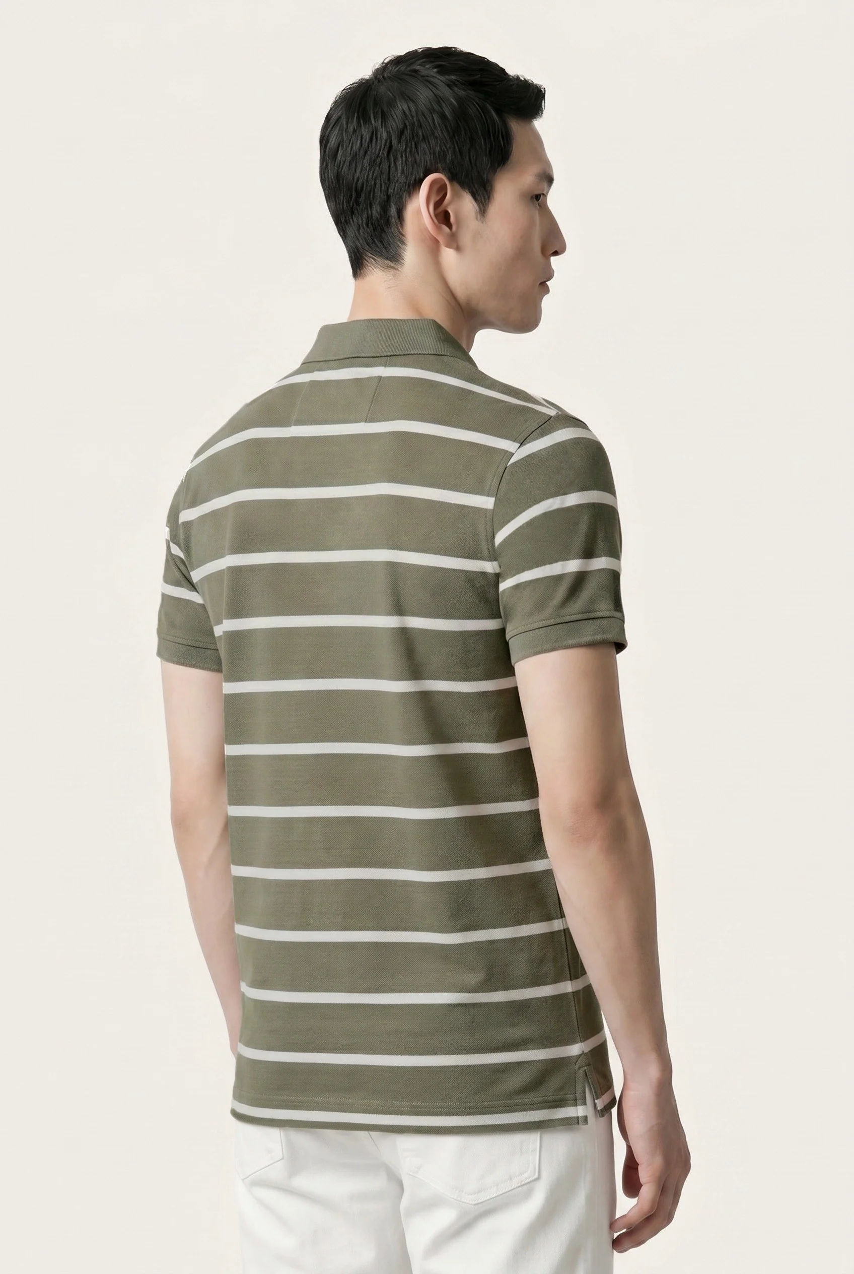 Slim Fit Pigment-Dyed trousers In Tencel Cotton And Elastane Blend - Image 37