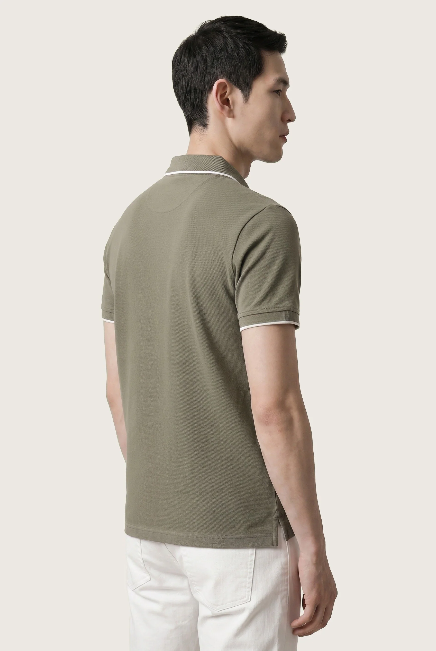 Slim Fit Pigment-Dyed trousers In Tencel Cotton And Elastane Blend - Image 44