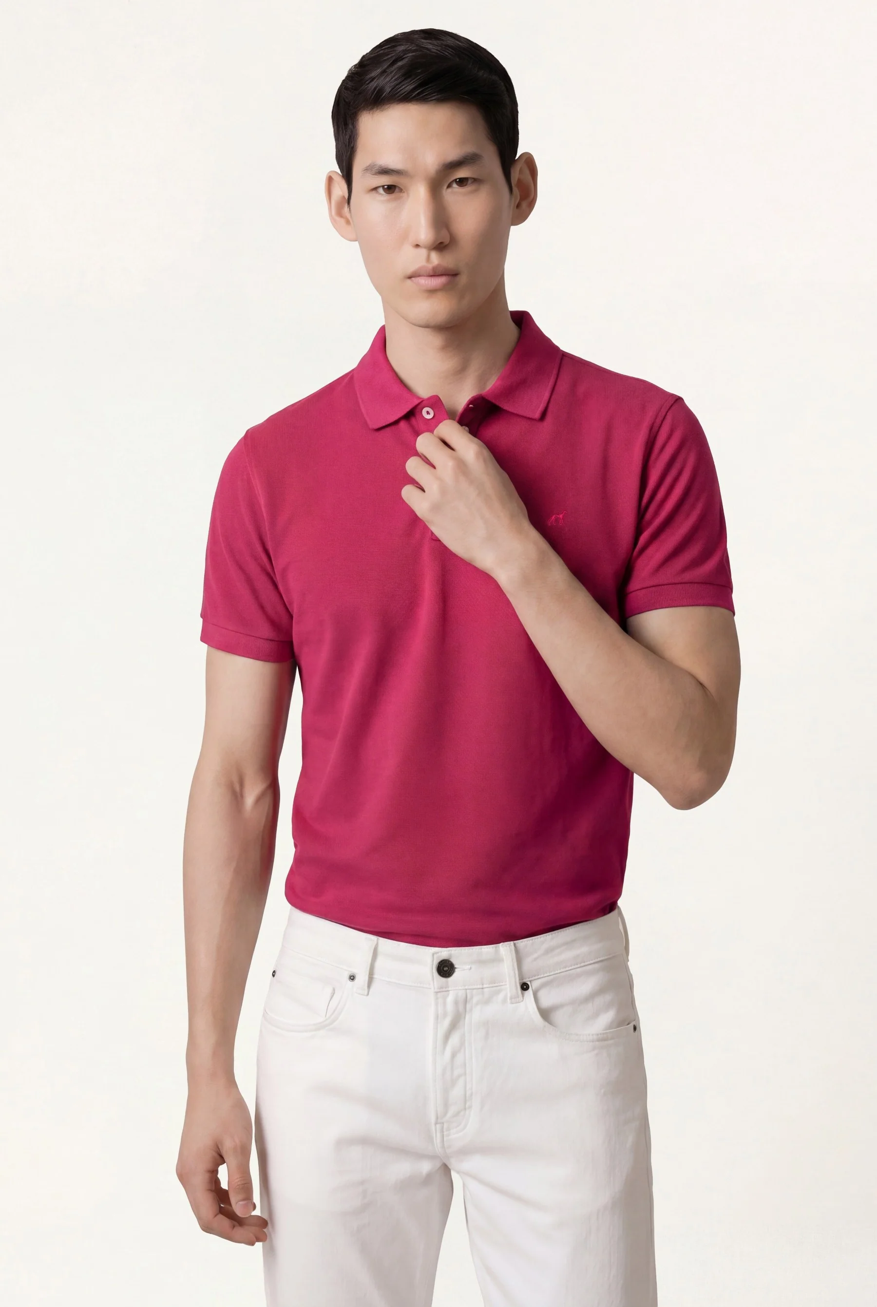 Slim Fit Pigment-Dyed trousers In Tencel Cotton And Elastane Blend - Image 48