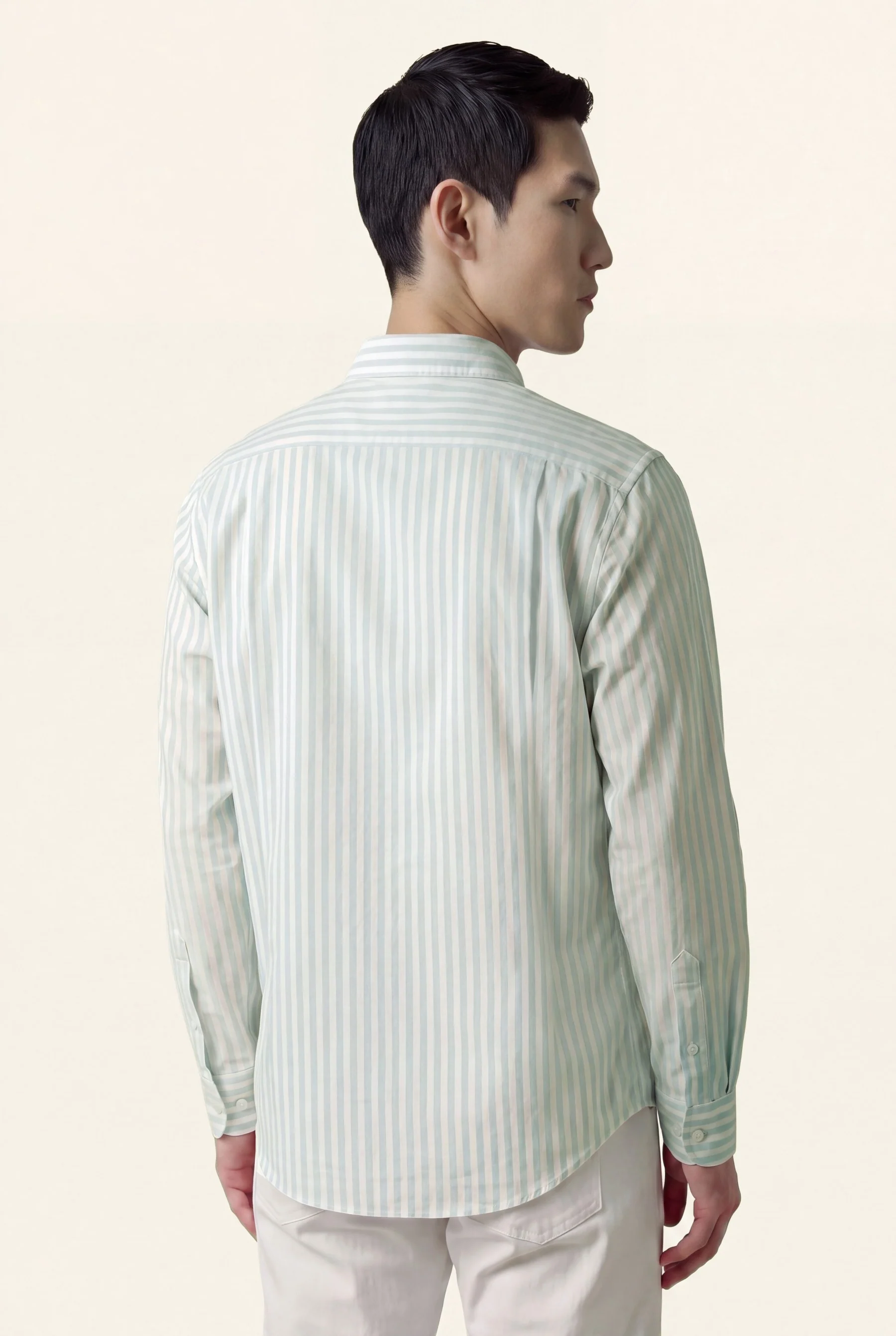 Slim Fit Pigment-Dyed trousers In Tencel Cotton And Elastane Blend - Image 50