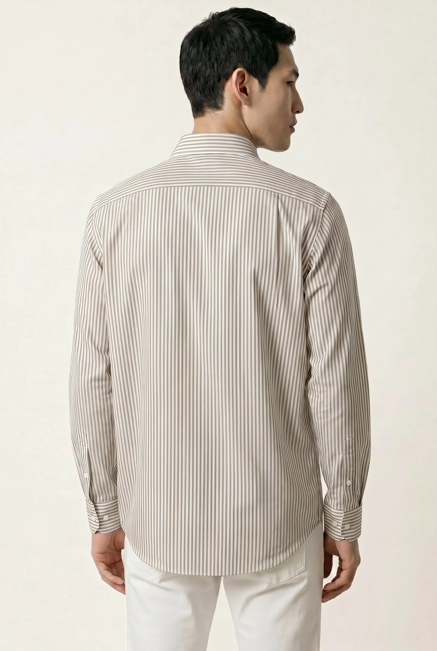 Slim Fit Pigment-Dyed trousers In Tencel Cotton And Elastane Blend - Image 58