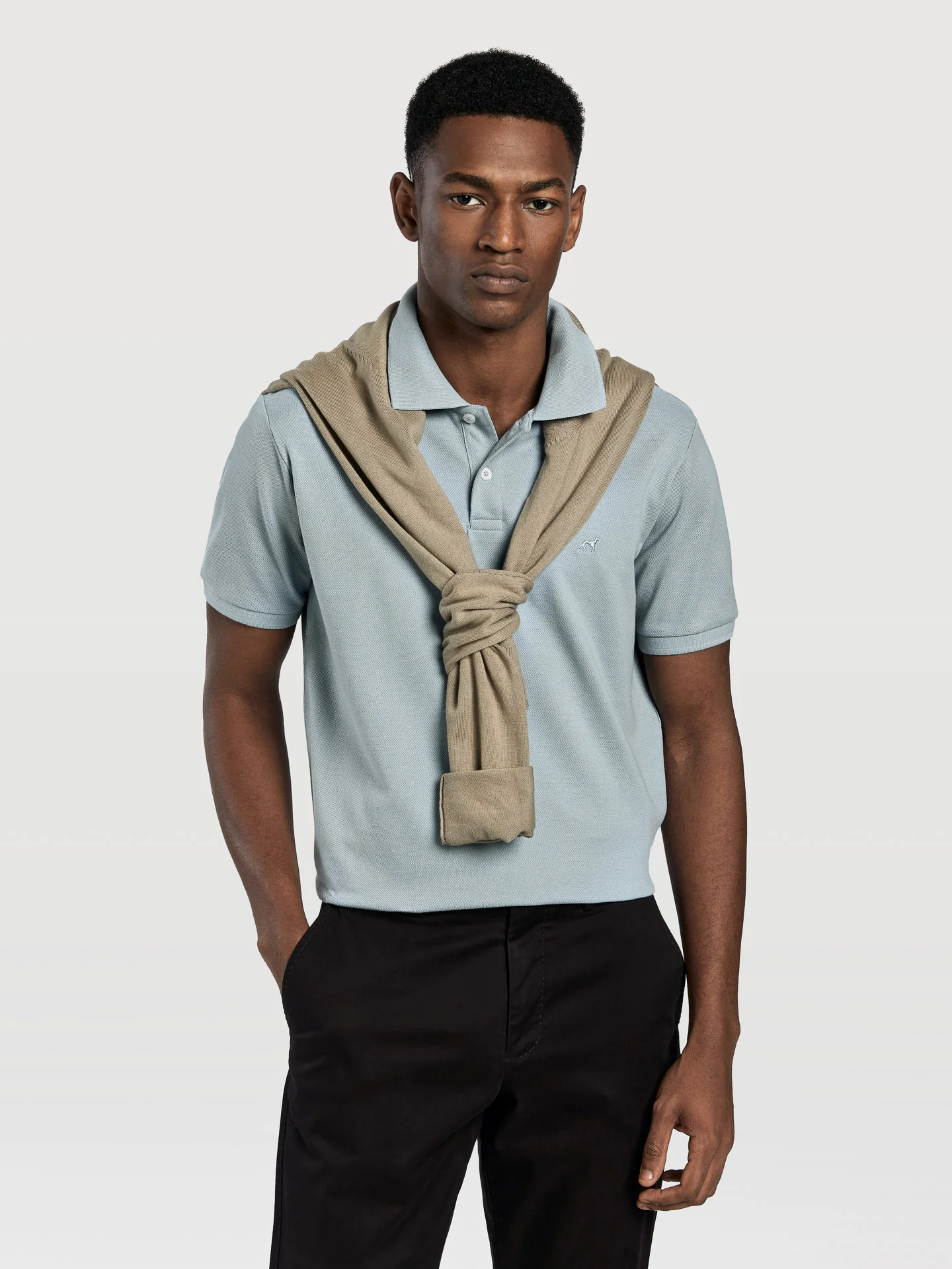 Slim fit piqué polo shirt - Image 11