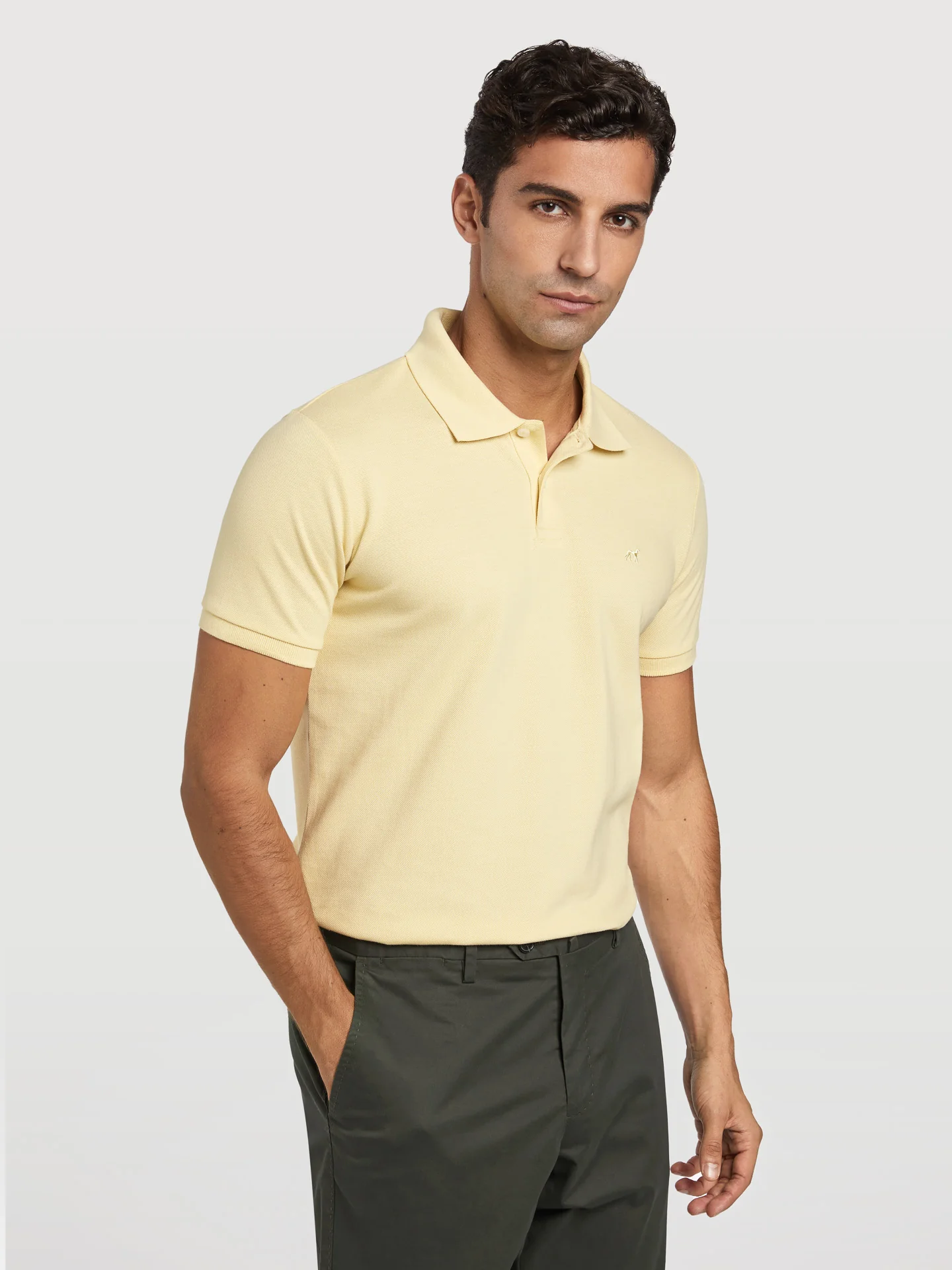 Slim fit piqué polo shirt - Image 13