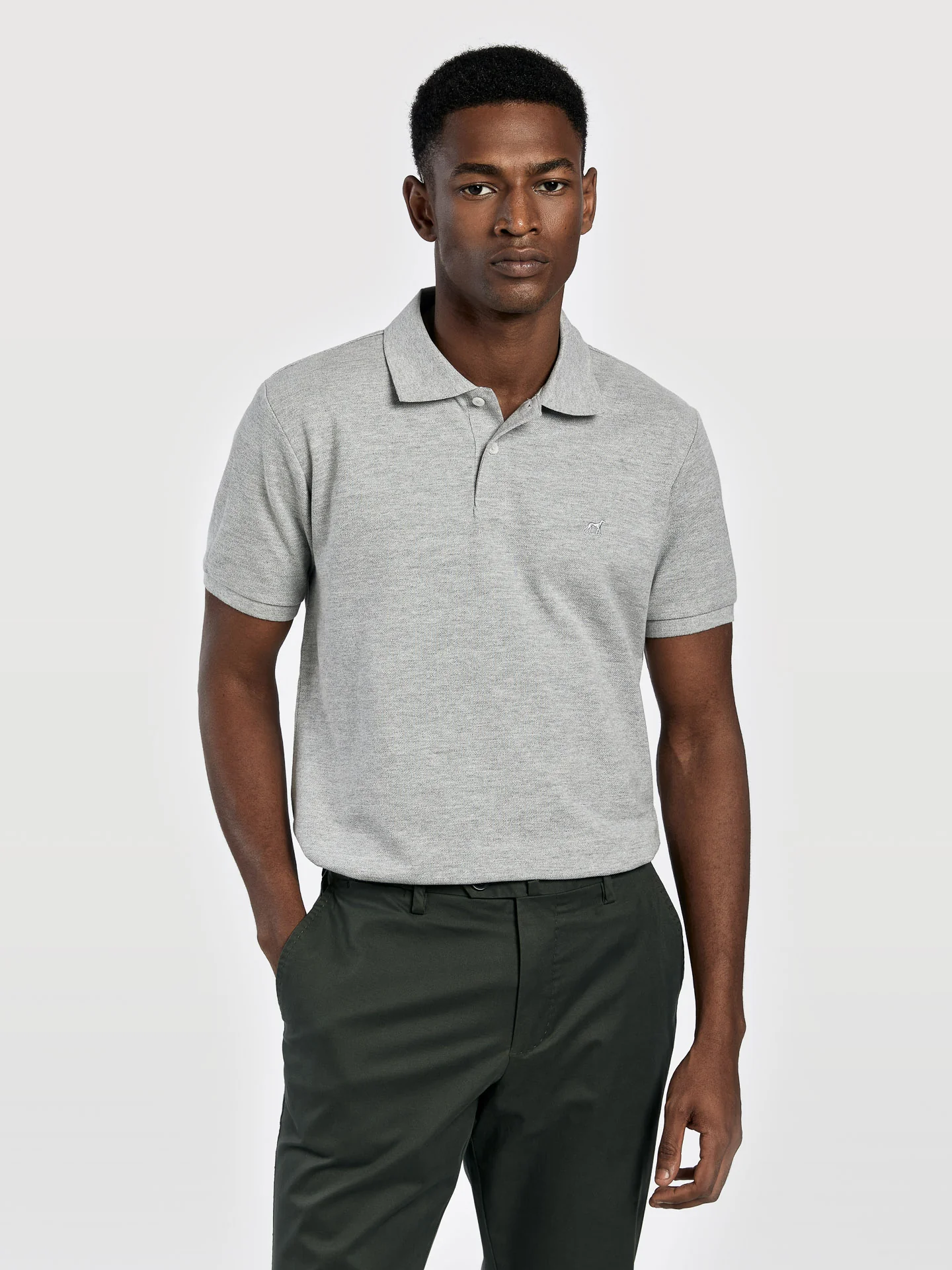 Slim fit piqué polo shirt - Image 16